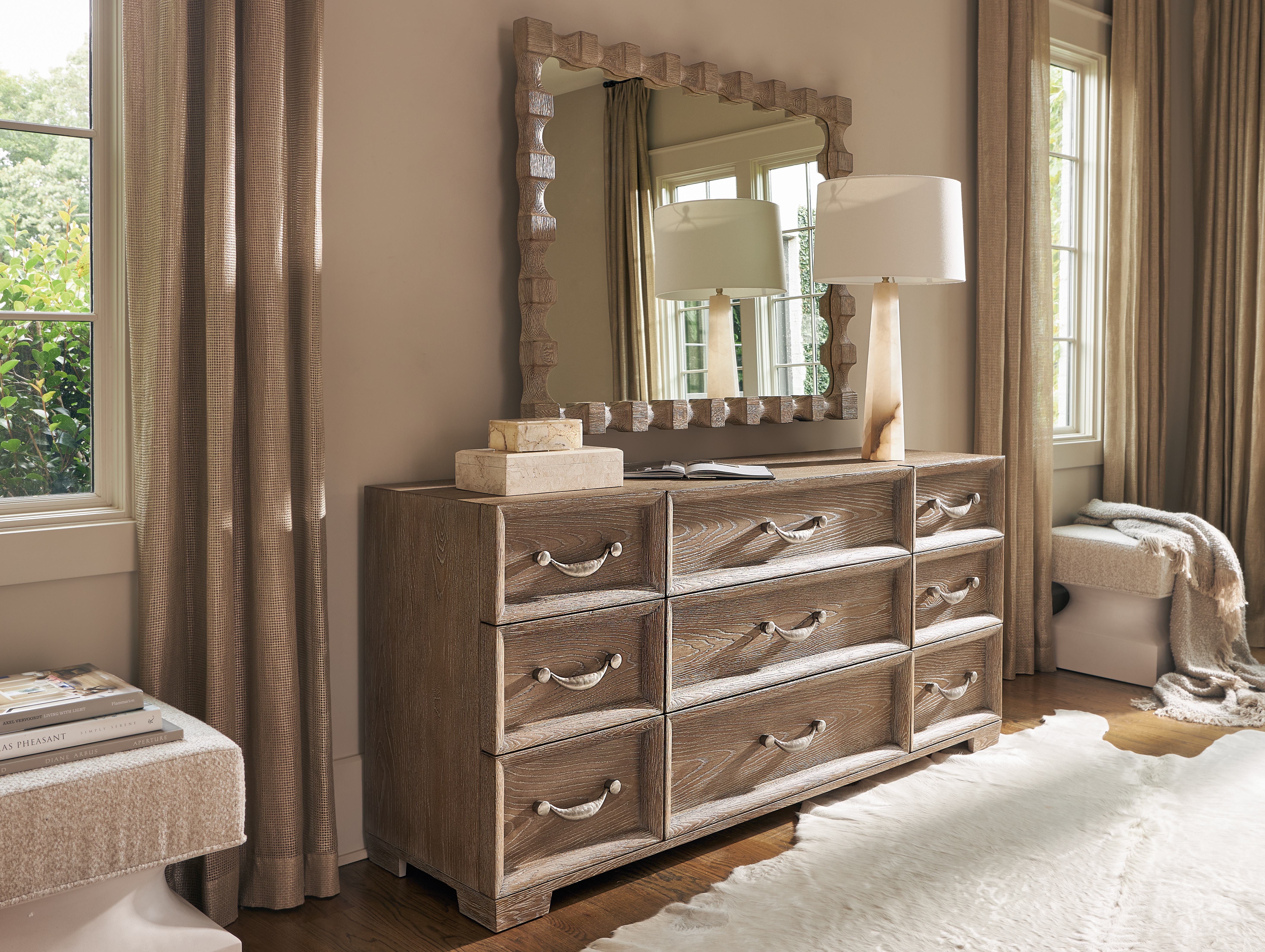 Bernhardt Living Mirrors Aventura Mirror 318321 - Woodbridge