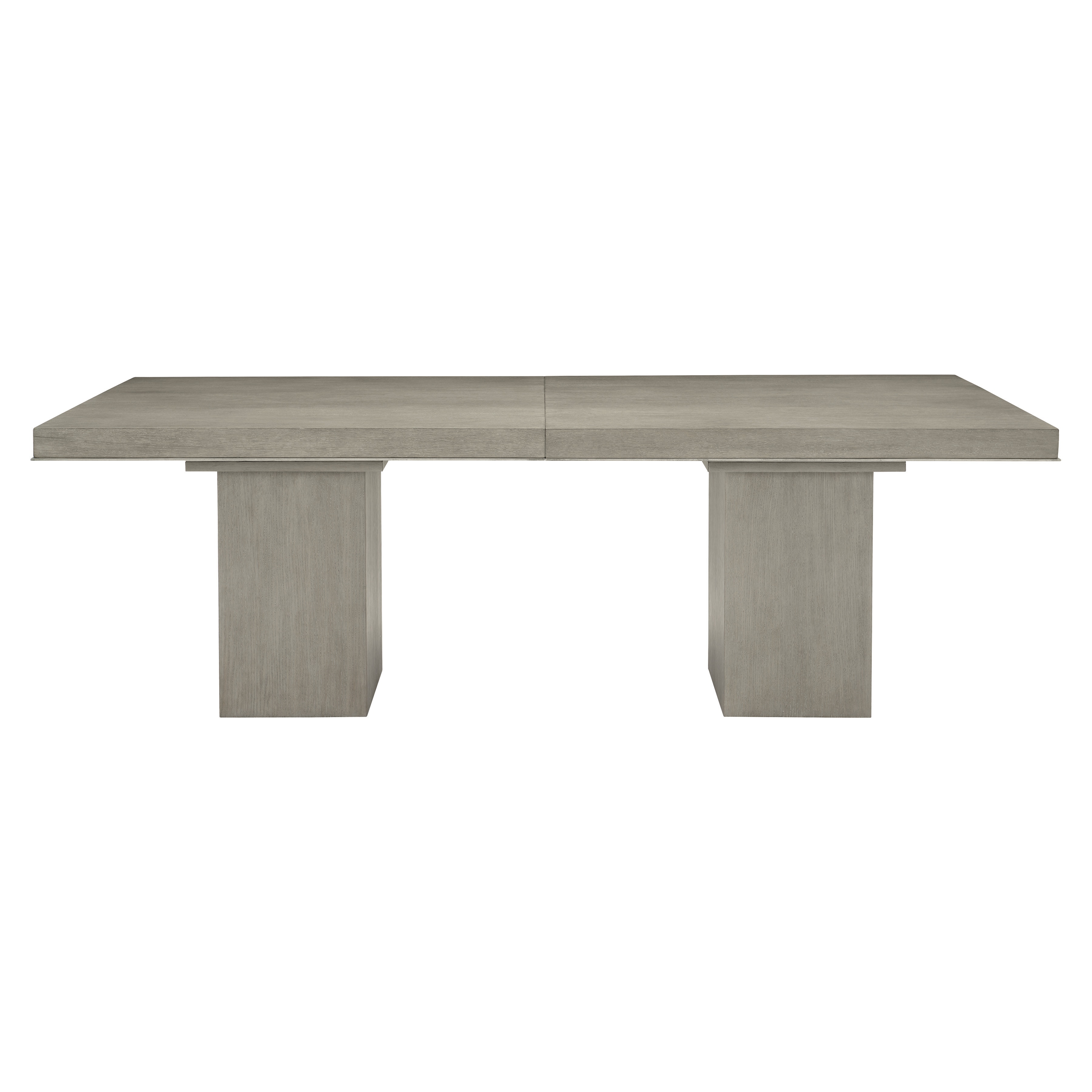 linea double pedestal dining table