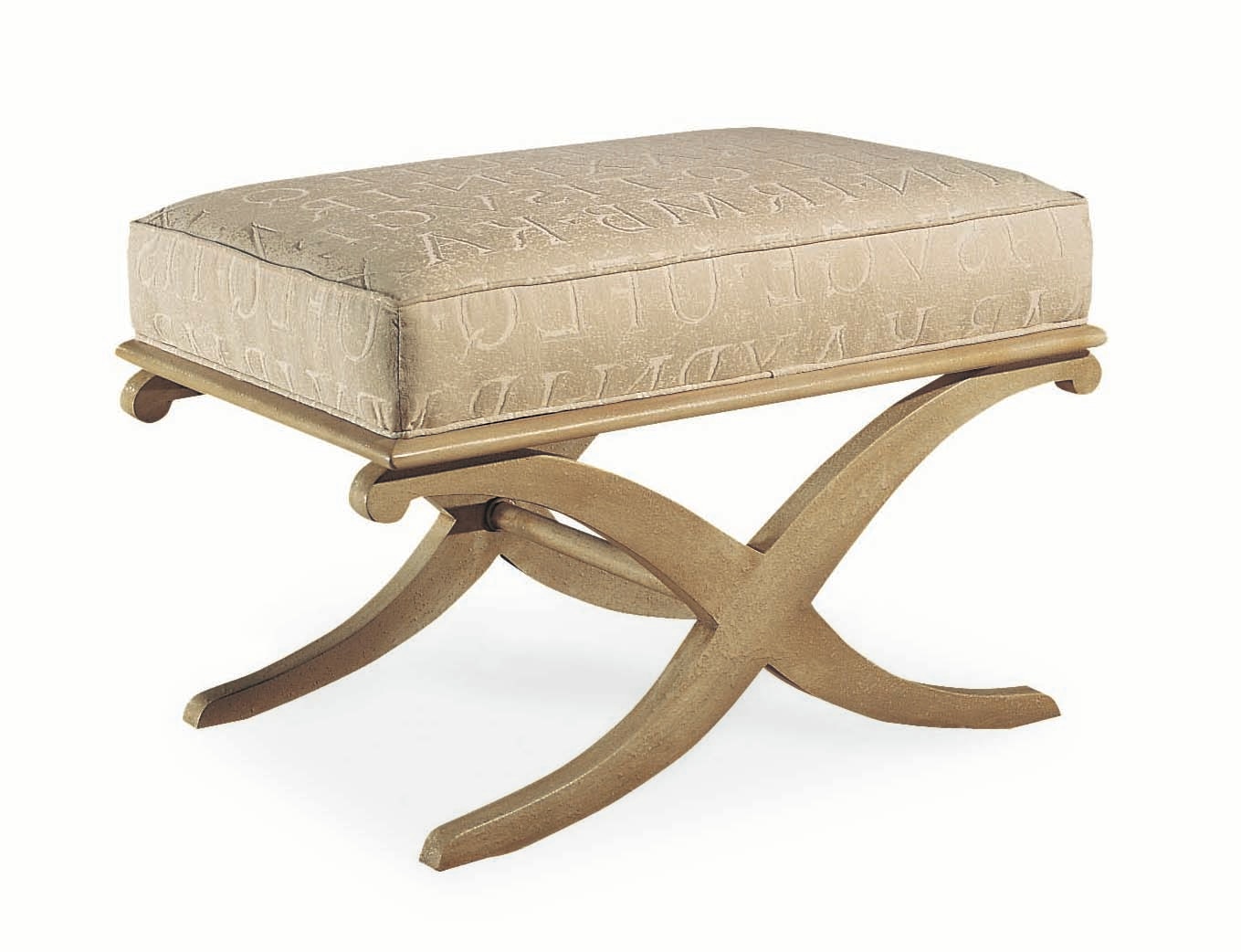 Hickory White Living Room Ottoman/Bench 155 - Noel Furniture - Houston, TX