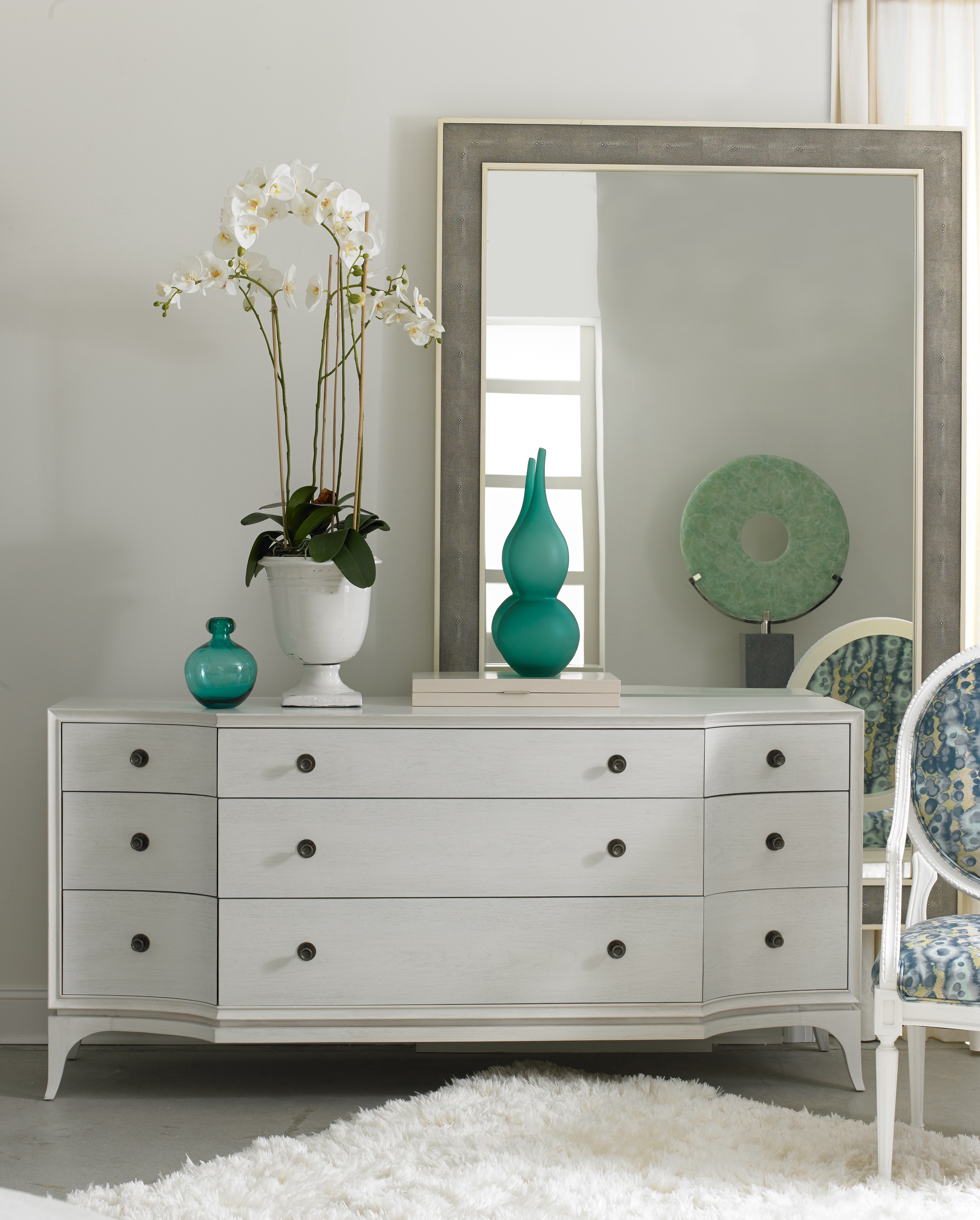 Hickory White Bedroom Lorena Dresser 39531 Hickory Furniture Mart
