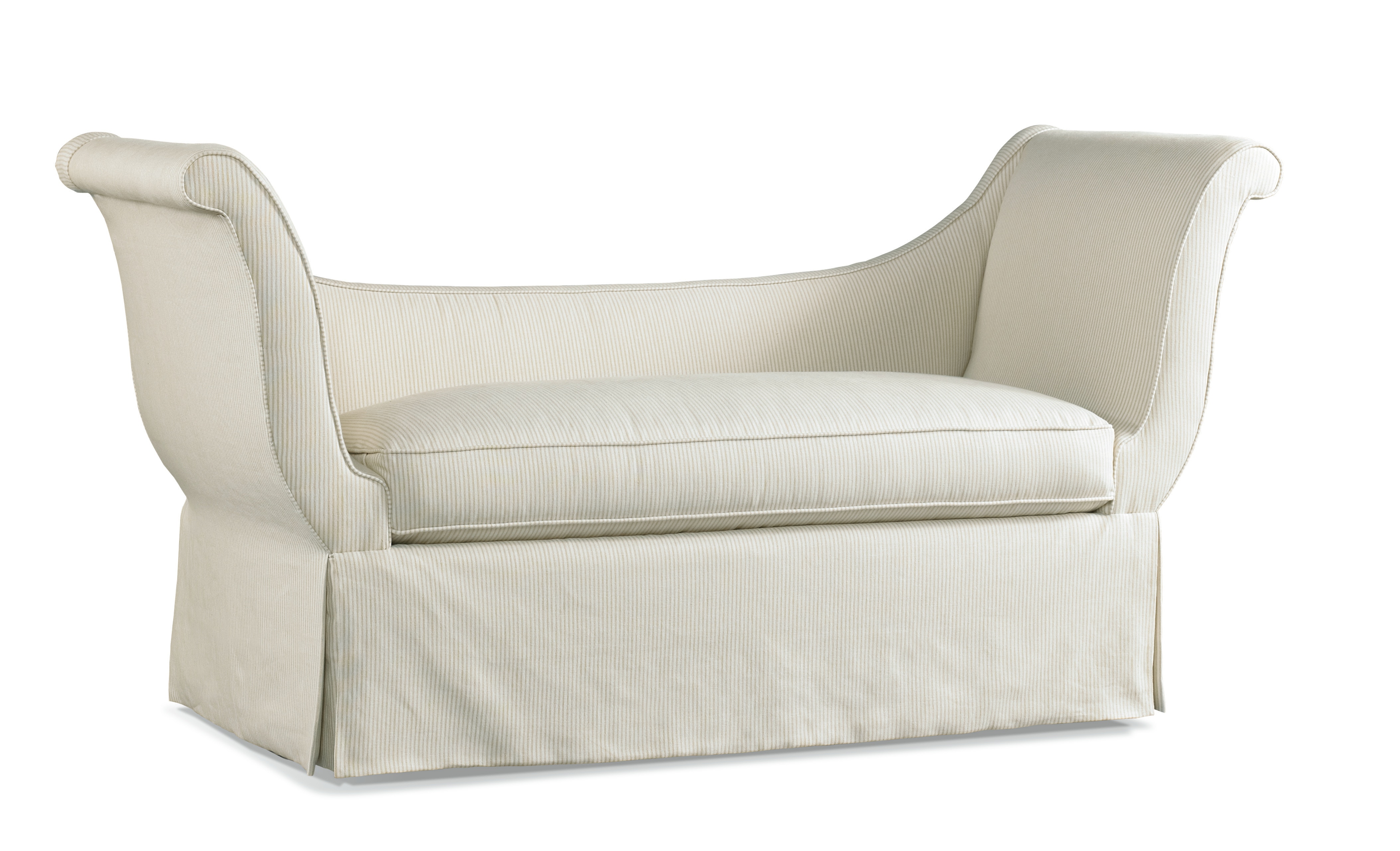 Hickory White Living Room Settee 428407 Hickory Furniture Mart