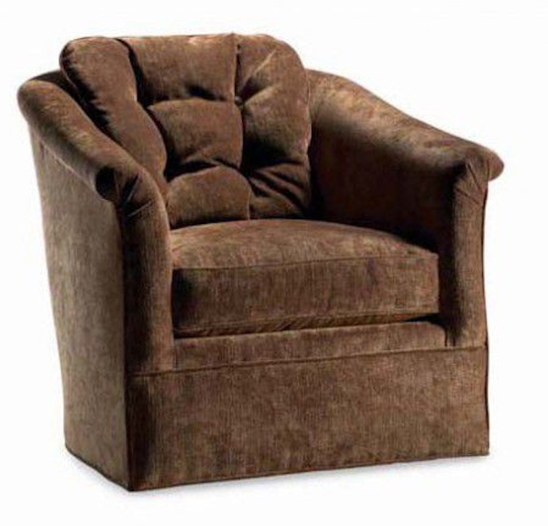 Hickory White Living Room swivel glider chair 4875-01 - Saxon-Clark