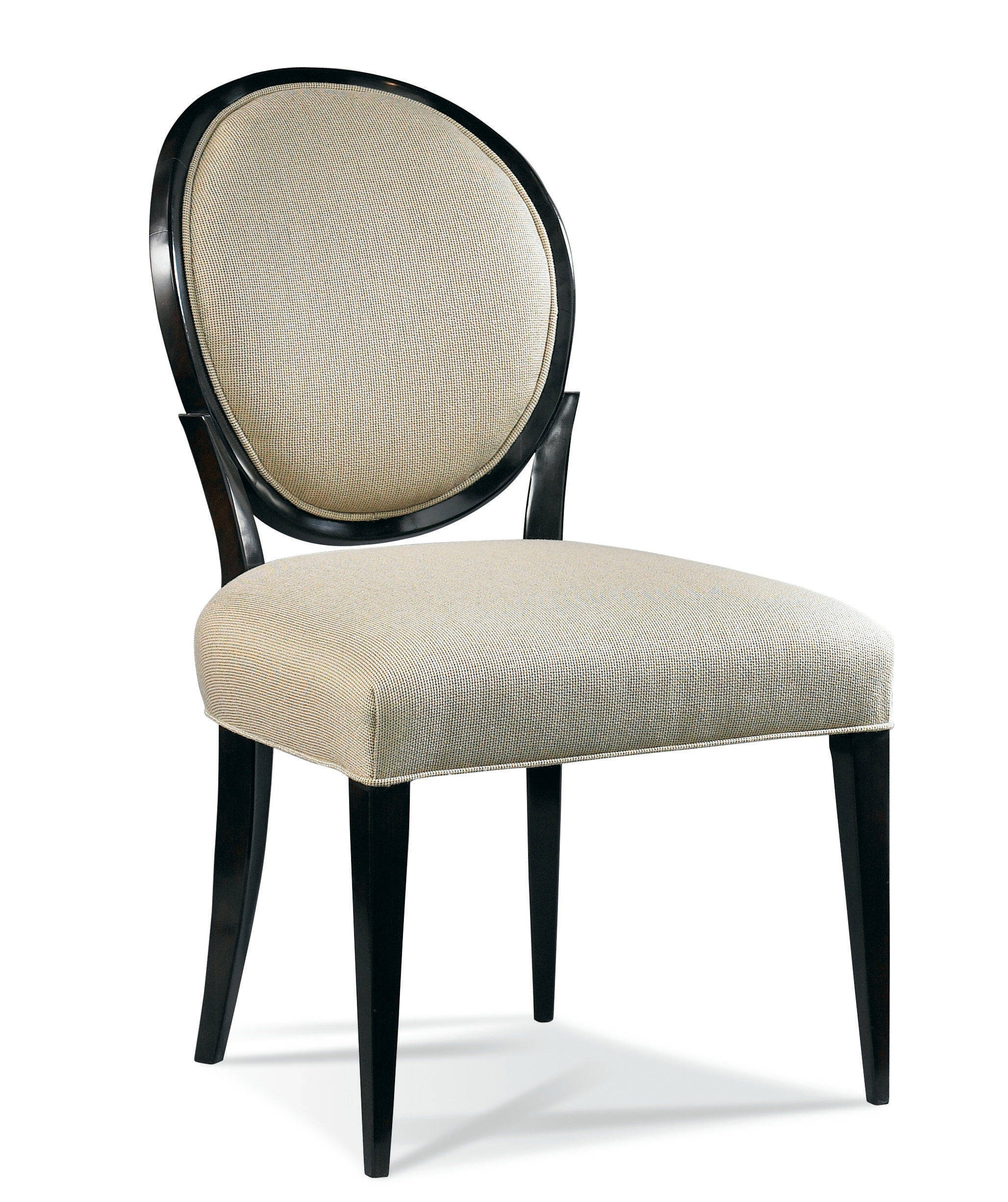 White oval back dining chair online
