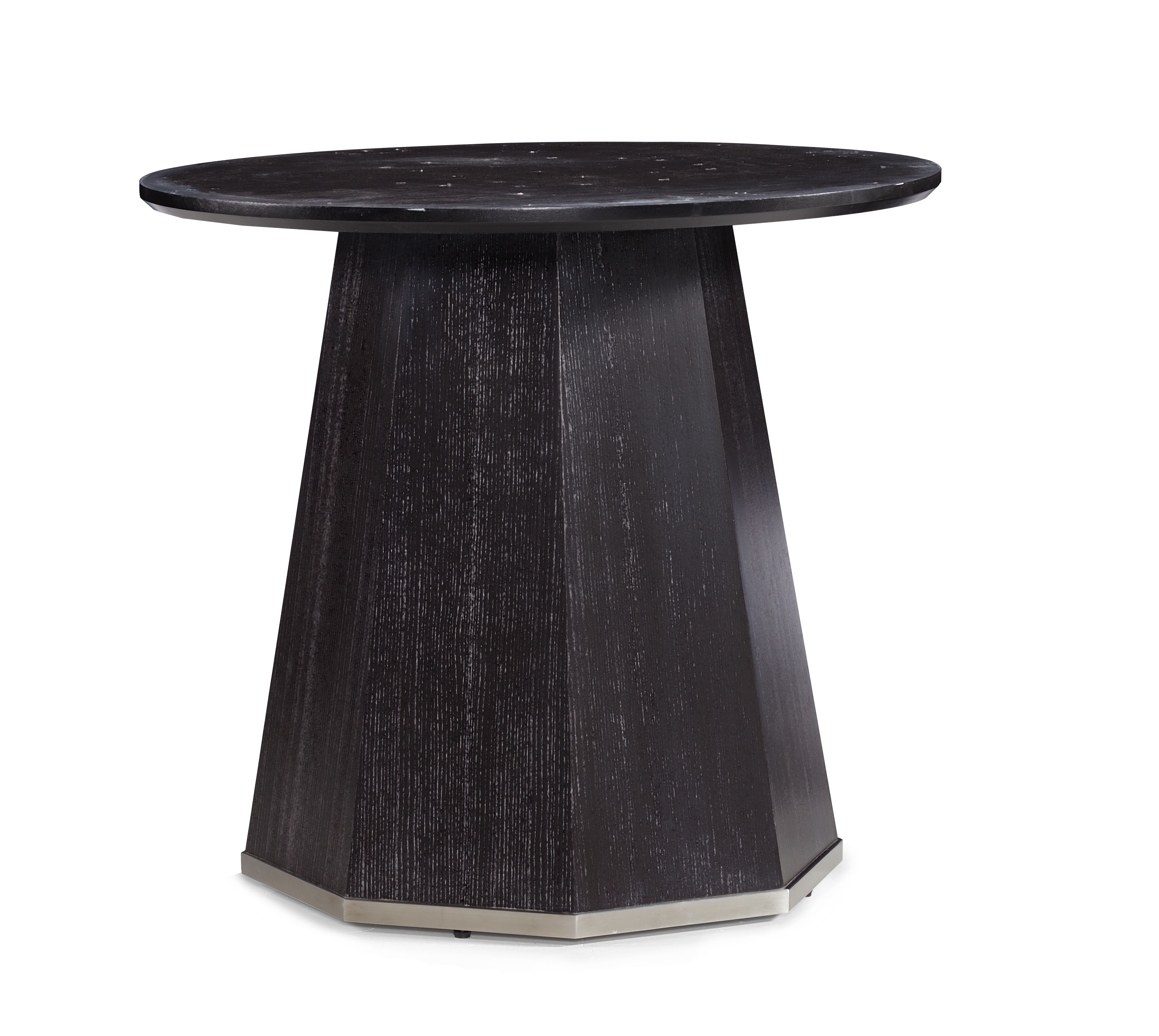 black pedestal table base