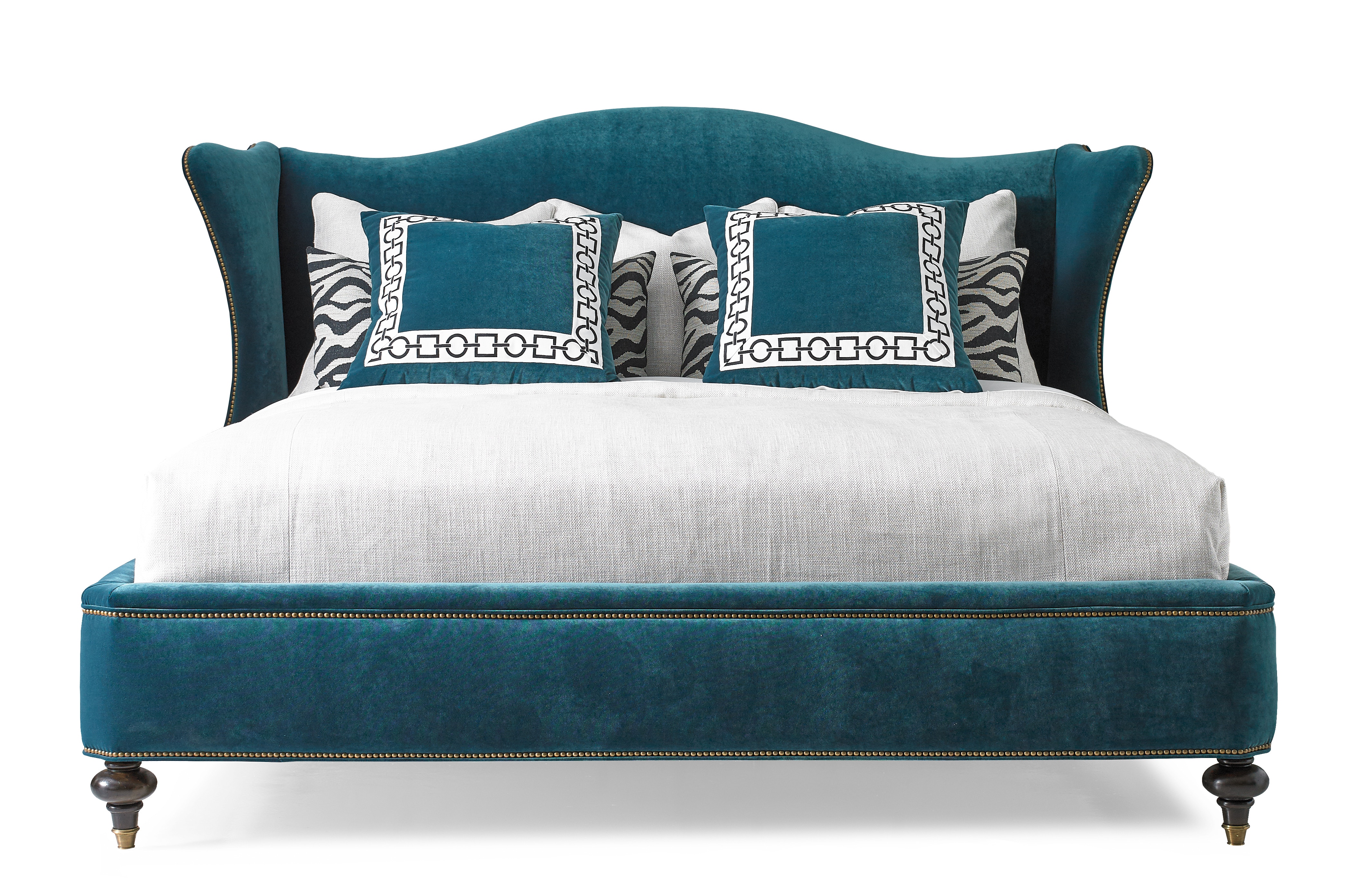 Hickory White Bedroom King Upholstered Bed 73521 Hickory Furniture