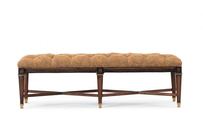 Hickory White 735 81 Living Room Bench