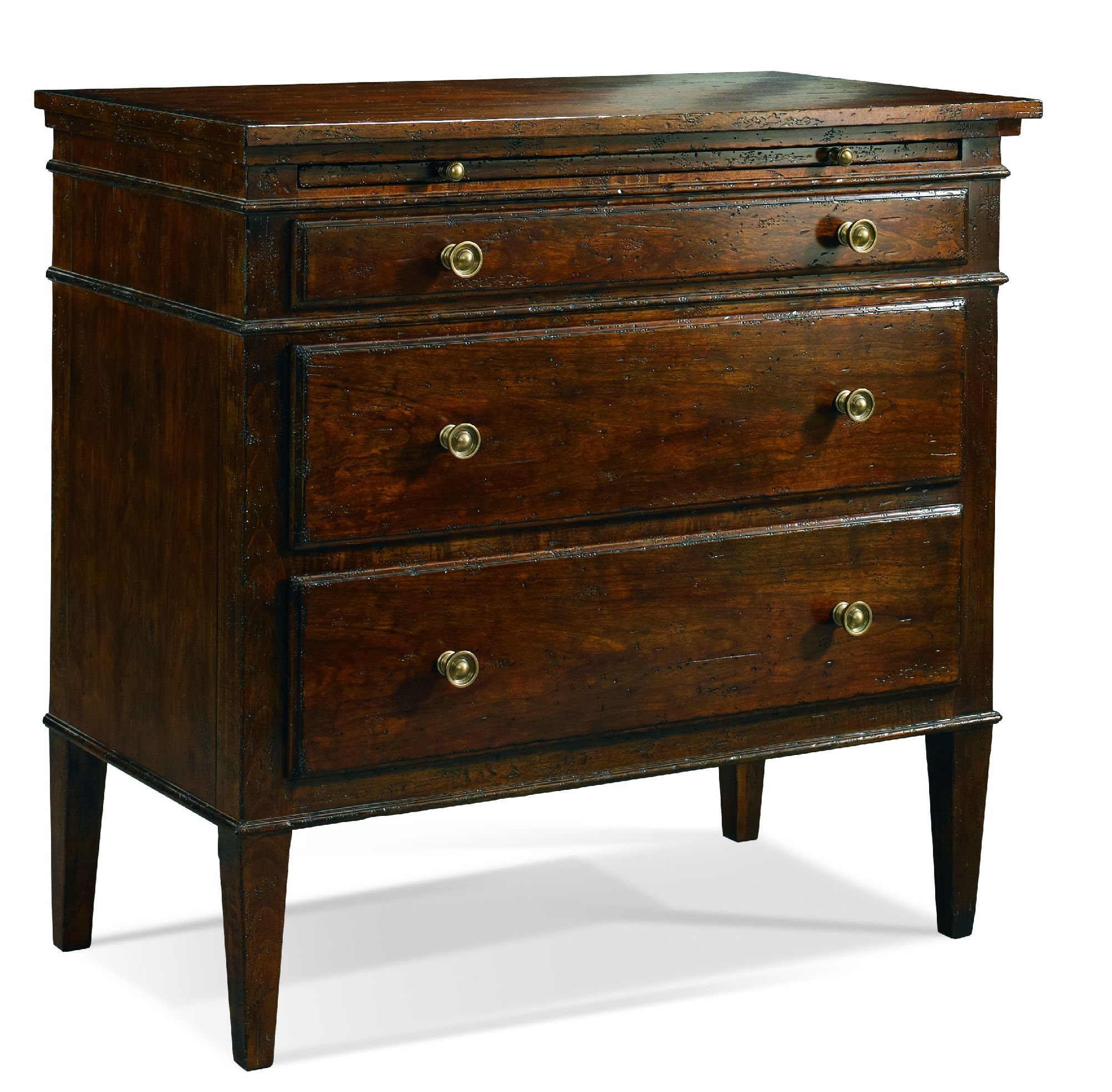 hickory white bedside chest