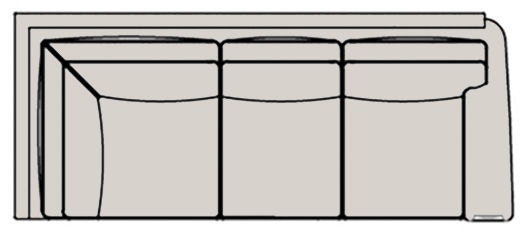 Bradington Young Living Room Sectionals 220 Warner Sectional