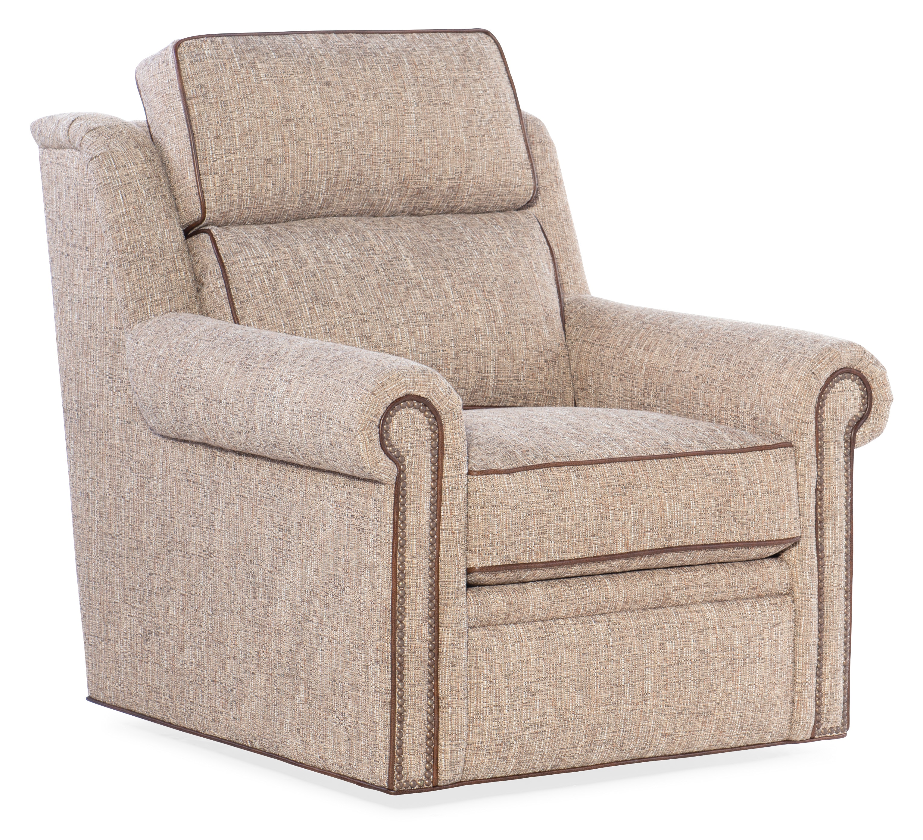 Bradington Young Living Room Reece Swivel Chair 8Way Hand Tie Two Pc