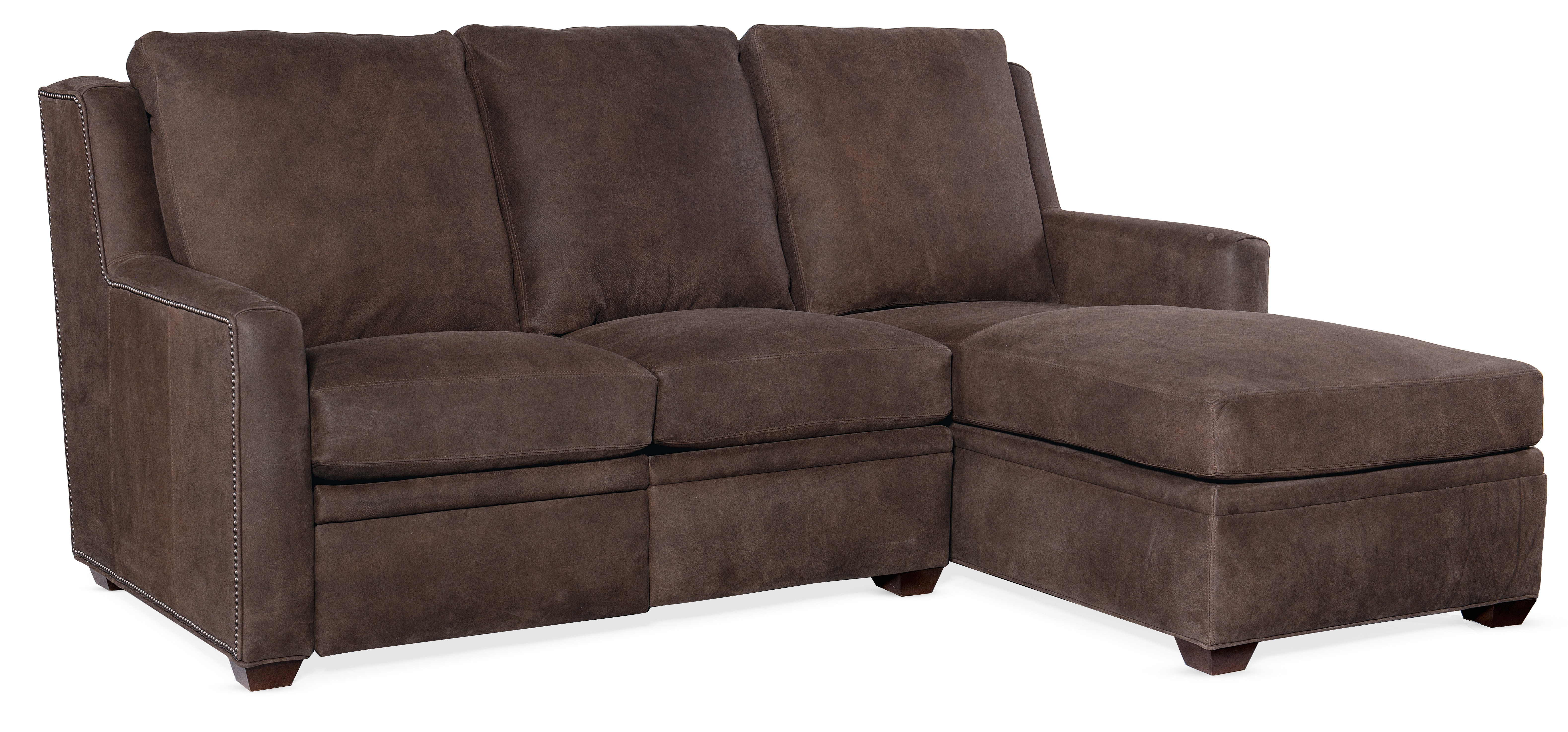 Bradington Young Living Room Sectionals 203 Revelin Reclining Sectional with OnePiece Back