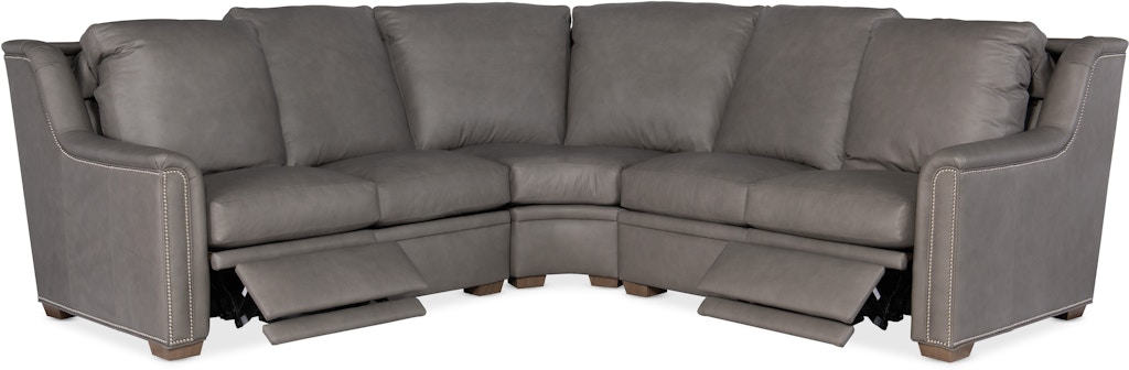 Bradington Young Living Room Sectionals 4 Raiden Reclining Sectional With One Piece Back Bradington Young Living Room Sectionals 4 Raiden Reclining Sectional With One Piece Back
