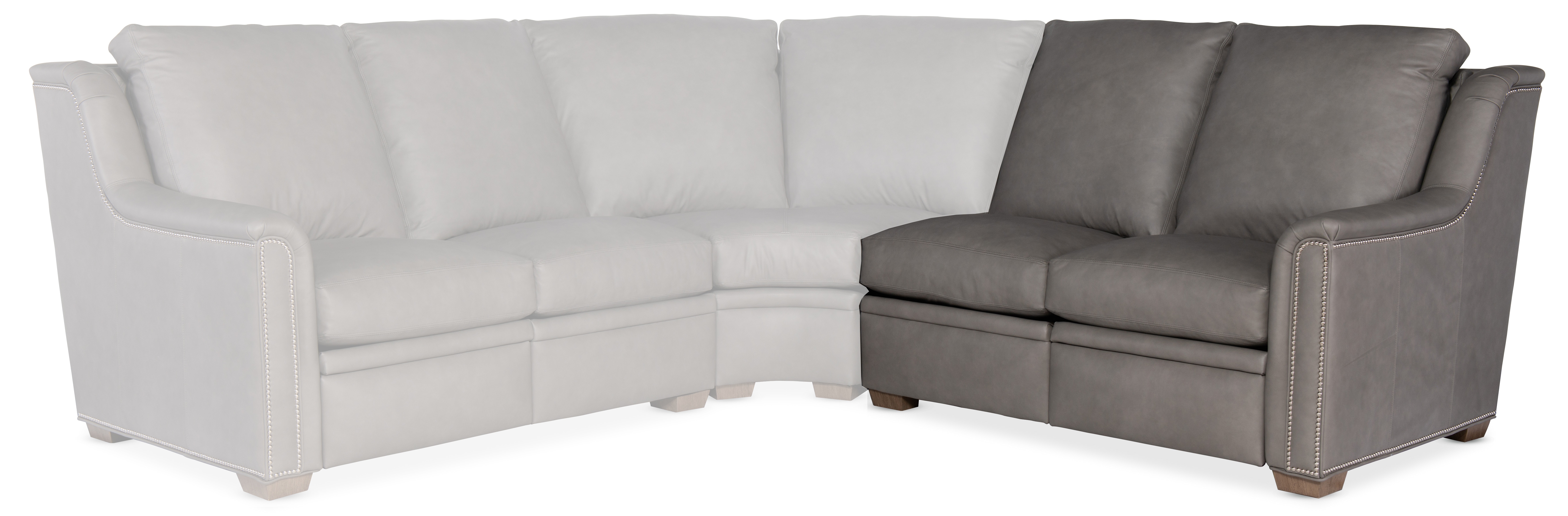 Bradington Young Raiden RAF Loveseat Recliner At Arm w/Articulating Headrest 204-56