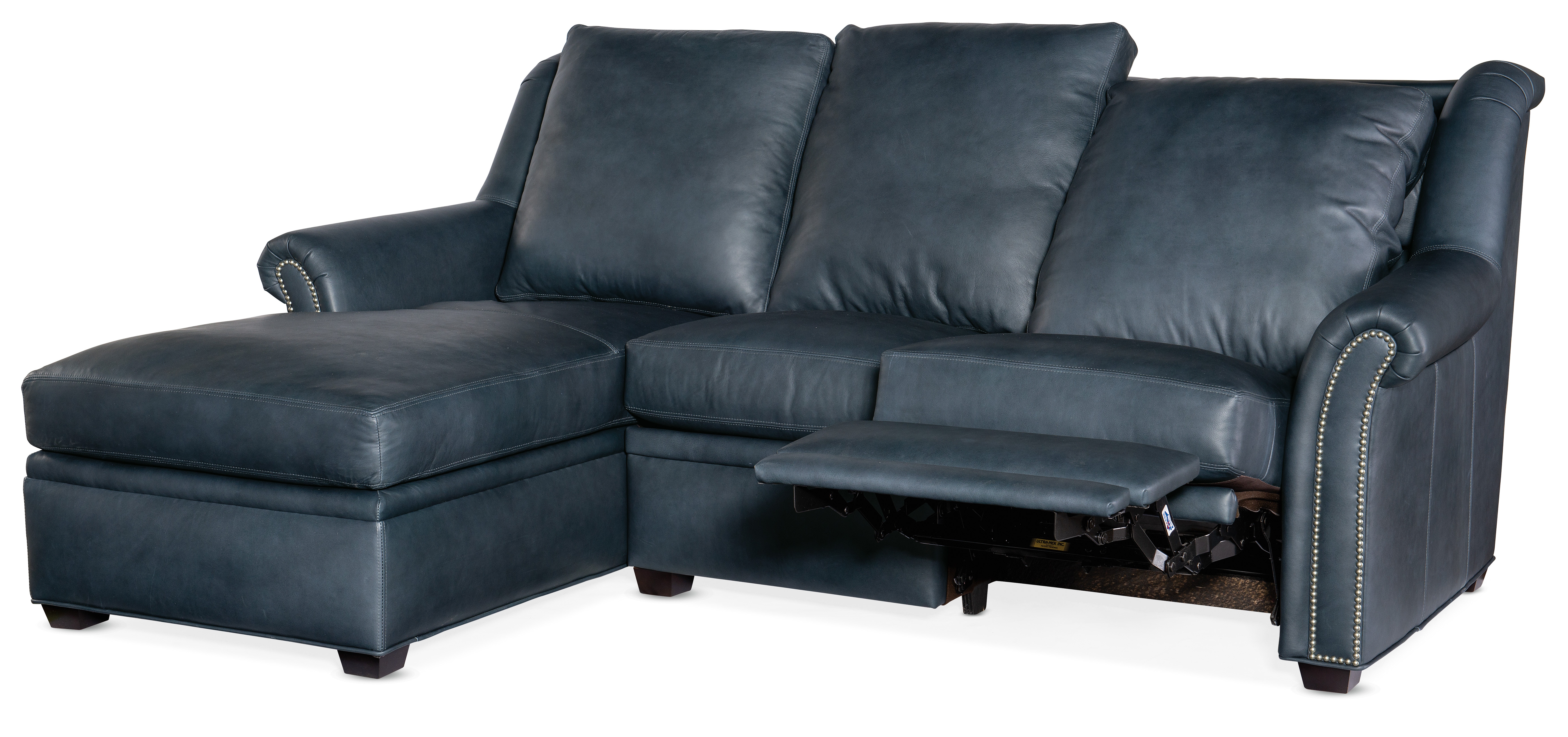 Bradington Young Living Room Sectionals 6 Robinson Reclining Sectional With One Piece Back