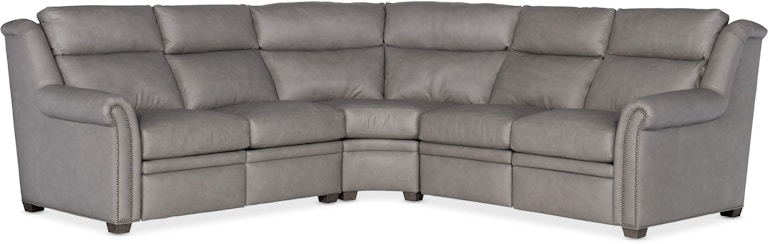 Bradington Young Luxe for Living Sectionals 206 Robinson Reclining Sectional with Two-Piece Back