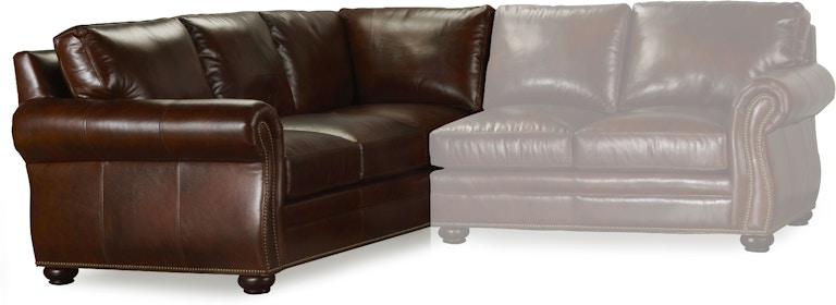 Bradington Young Sectional Seating by Design Sterling LAF Corner Return Sofa 8-Way Tie 221-93