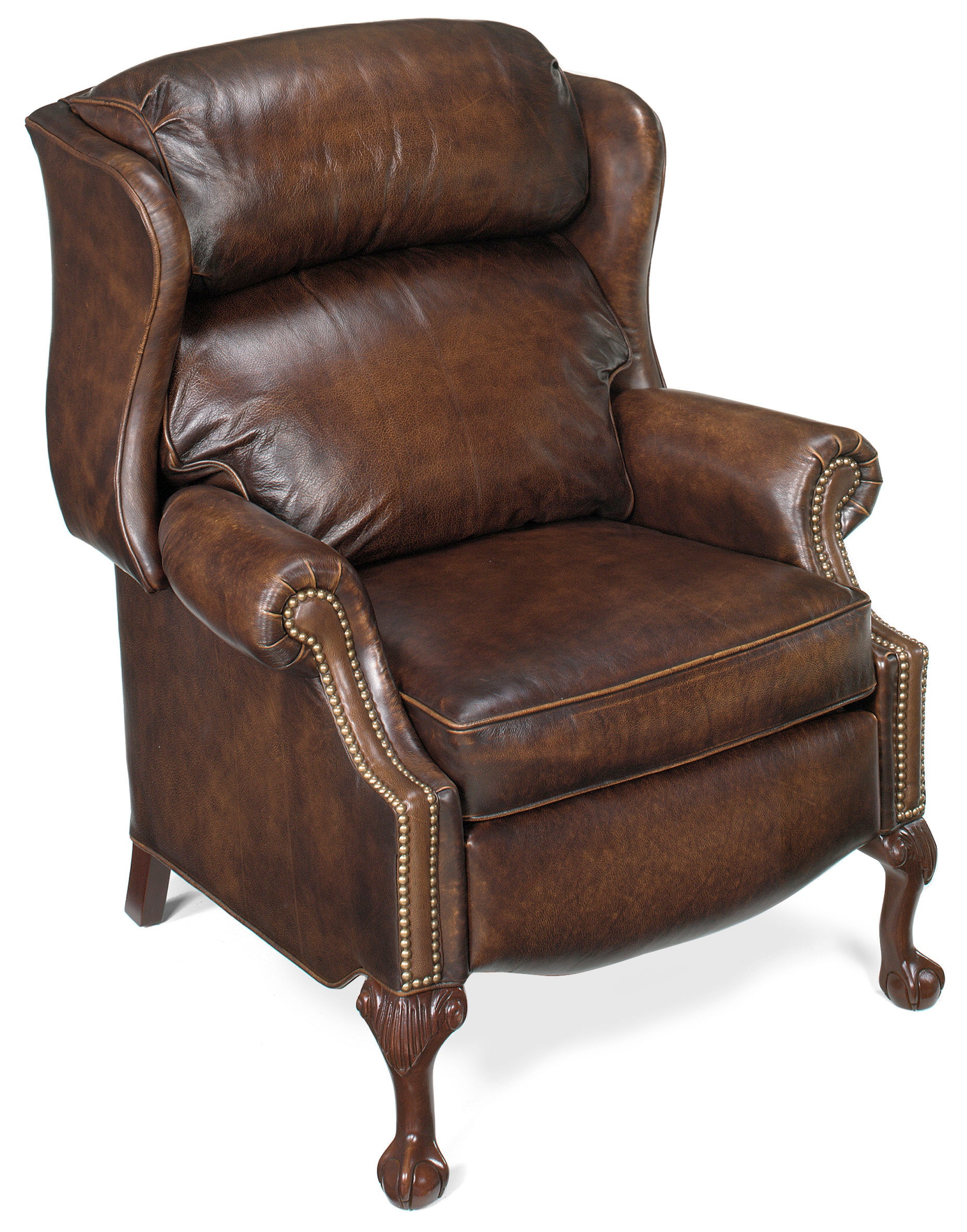 bradington young chippendale reclining wing chair