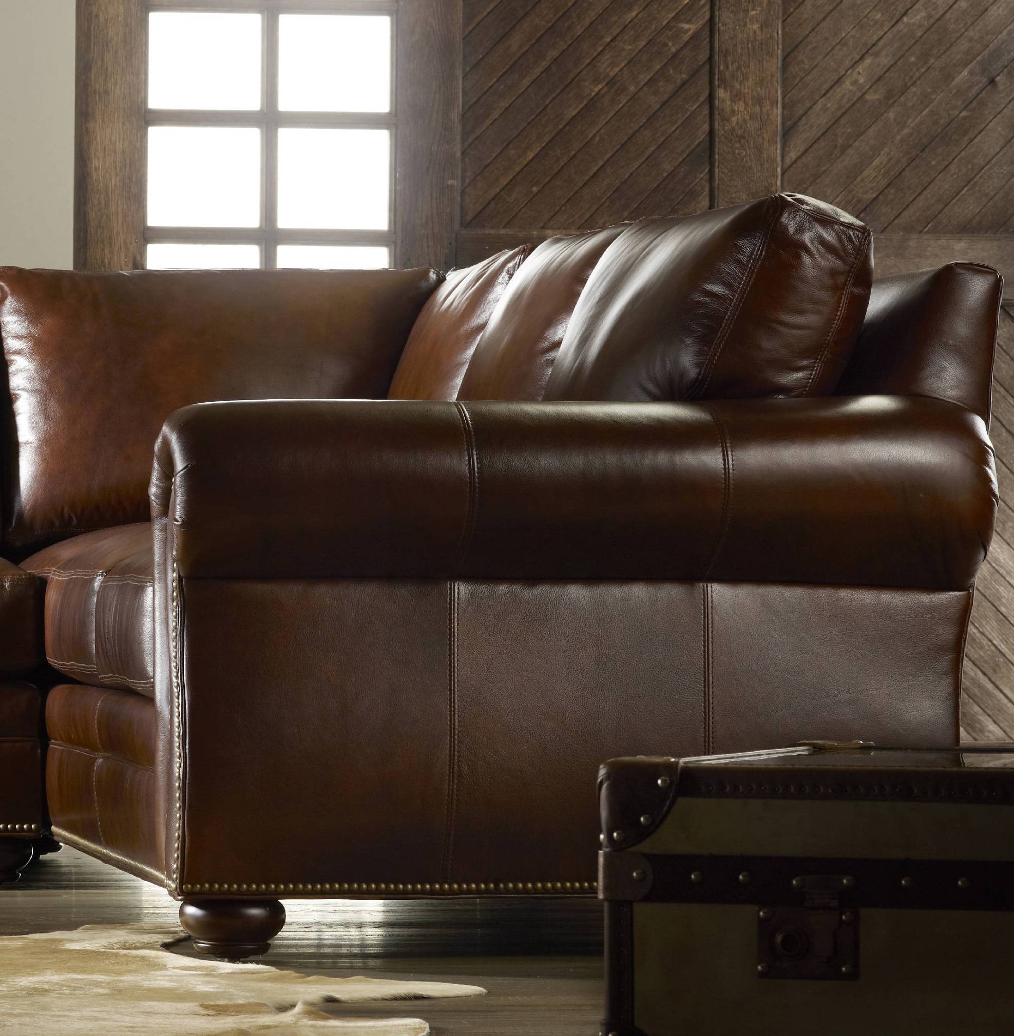 Bradington Young Sterling RAF Corner Return Sofa 8Way Tie 22194