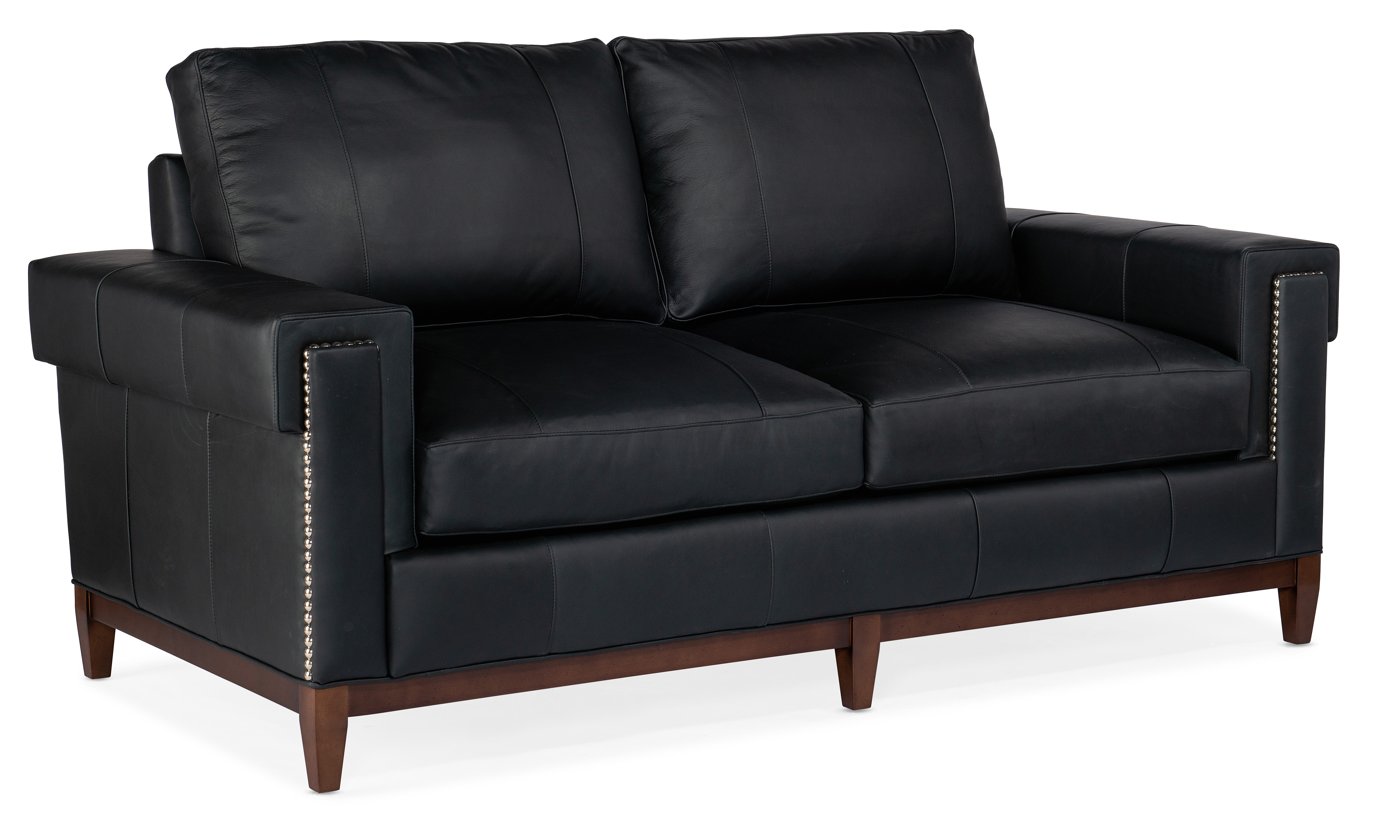 Bradington Young Living Room Noah Stationary Studio Sofa 8Way Tie 477