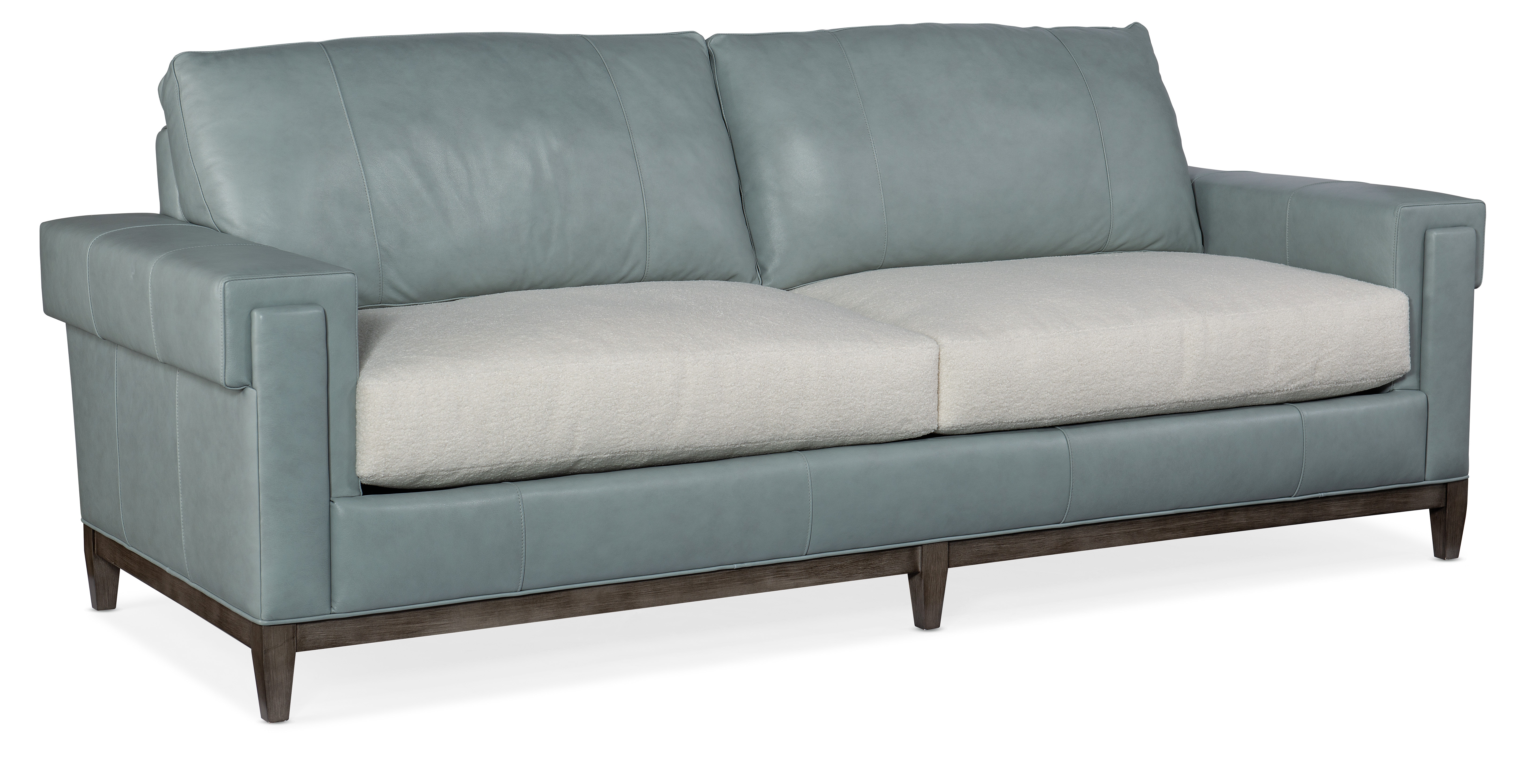 Bradington Young Living Room Richardson Stationary Sofa 8Way Tie 86695 Bradington Young