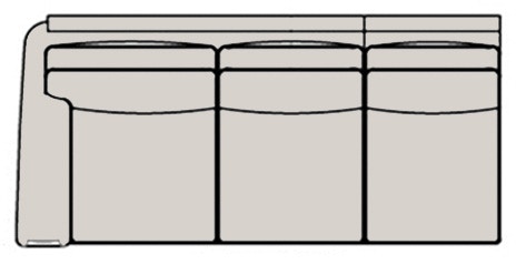 Bradington Young Madison LAF Stationary Sofa 8-Way Tie 870-83