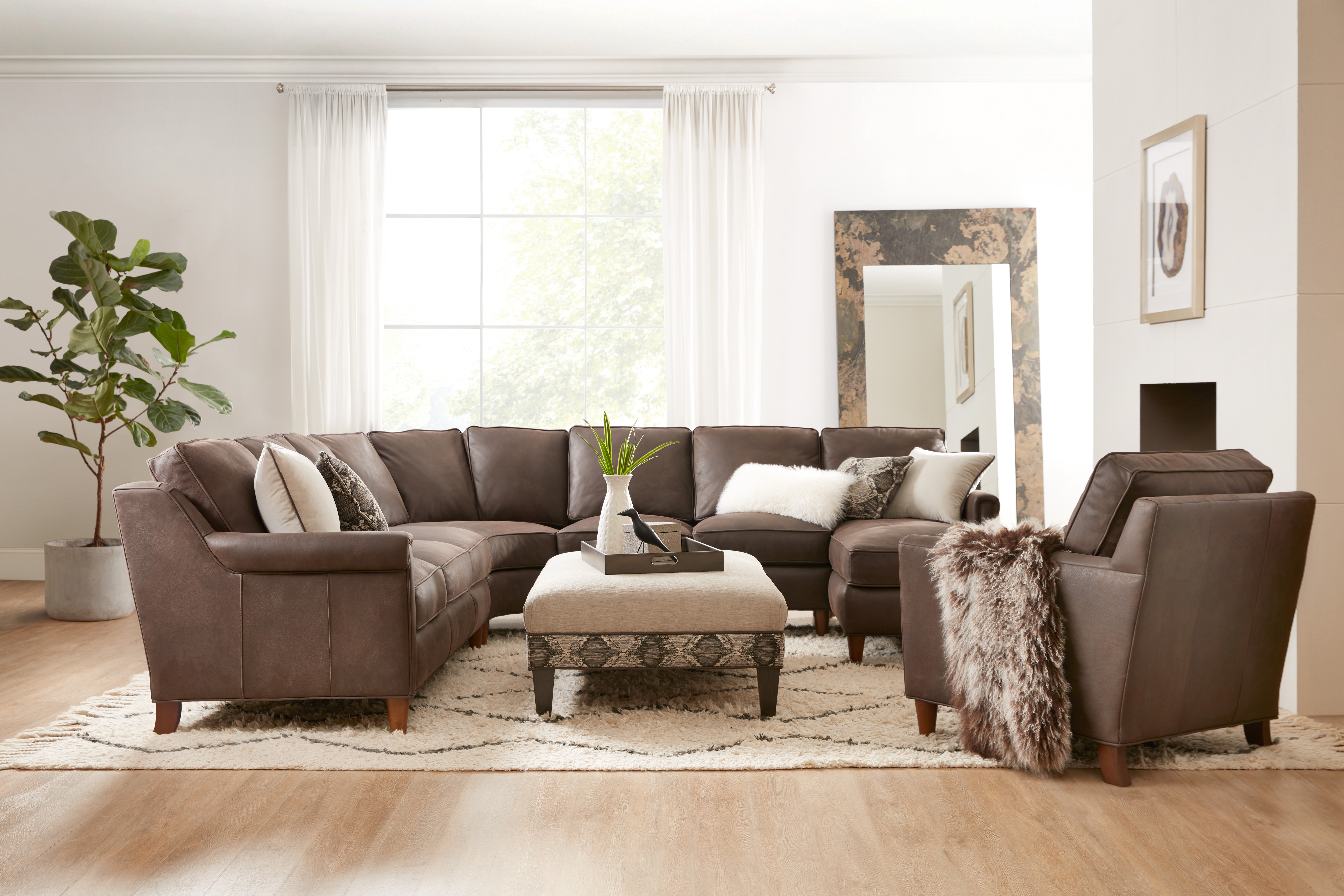 Bradington Young Living Room Sectionals 770 Madison Sectional Burke