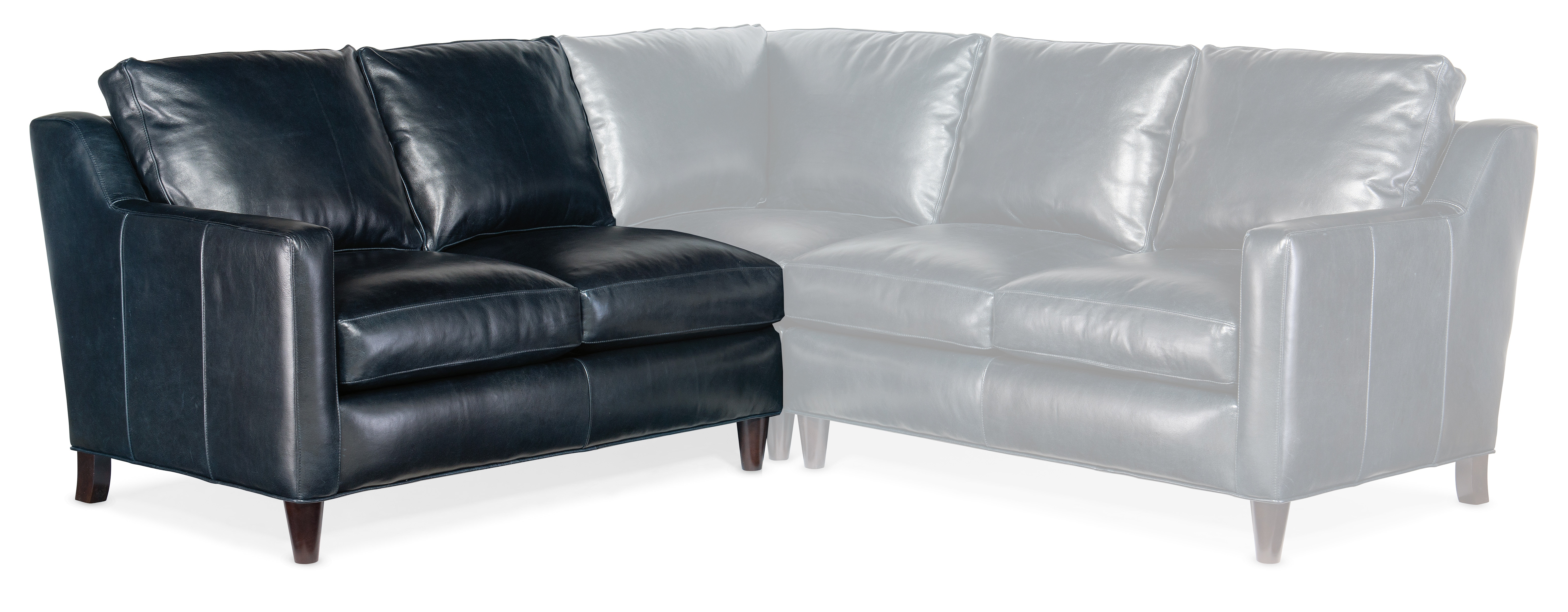 Bradington Young Melville Stationary LAF Loveseat 8-Way Tie 771-57