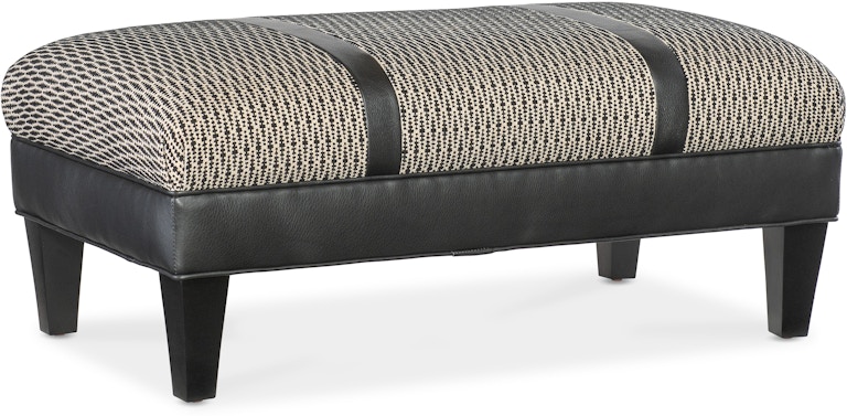 Bradington Young Ottomans Rects Solid Top Ottoman With Split Top 800-REC