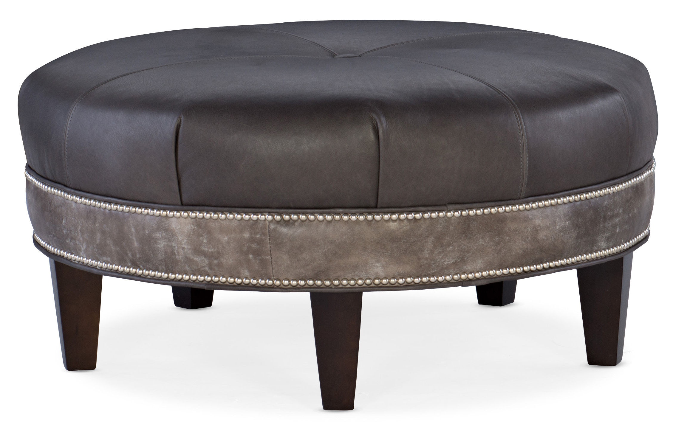Bradington Young Living Room WellRounded Round Ottoman 804RD