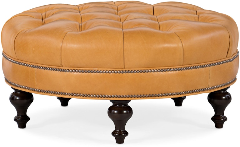 Bradington Young Ottomans Well-Rounded Tufted Round Ottoman 805-RD