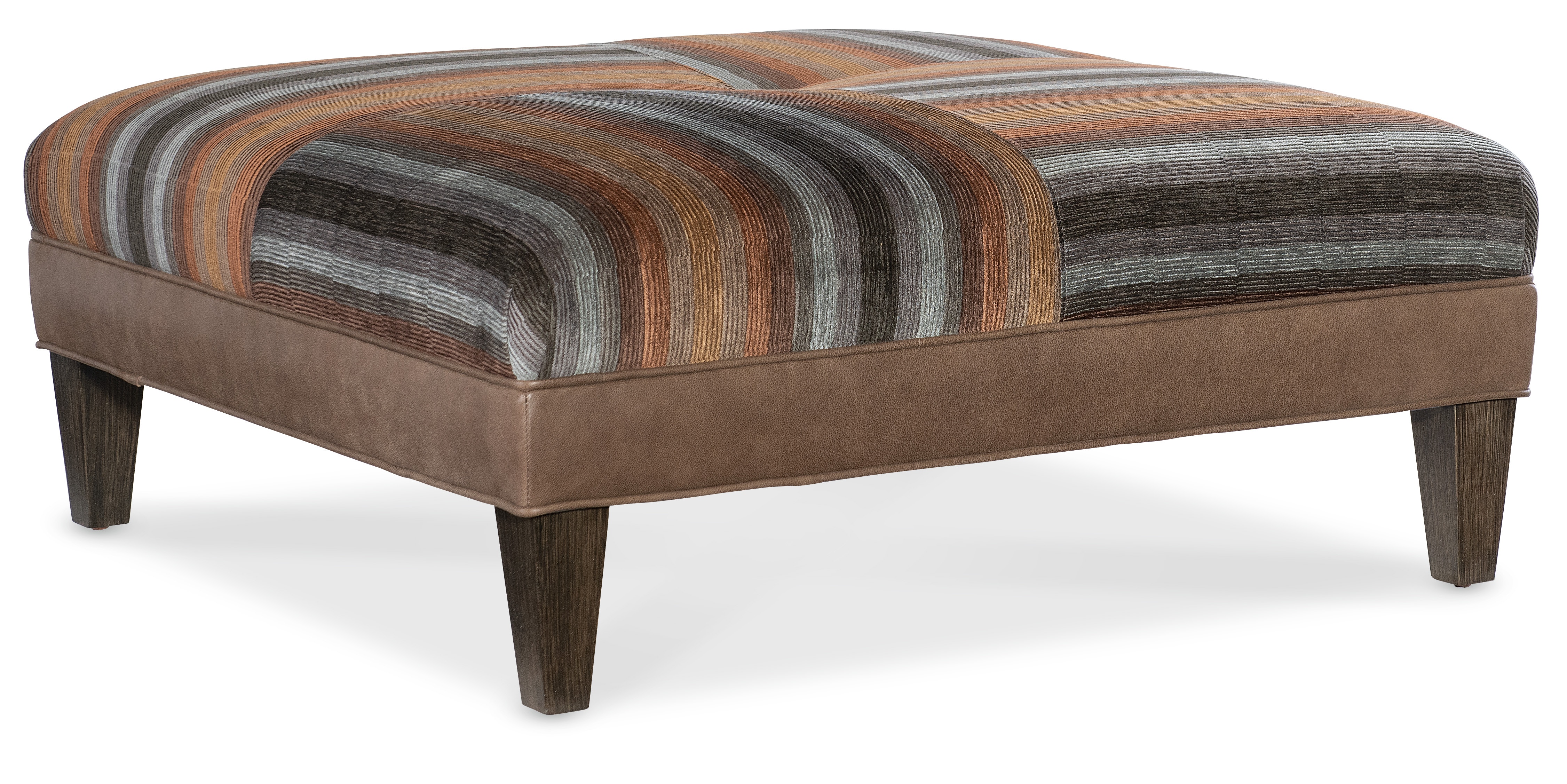Bradington Young Living Room XL Fair-N-Square Square Ottoman