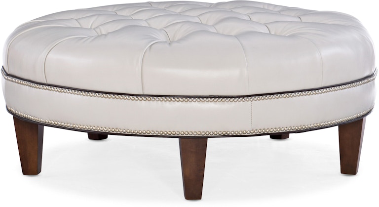 Bradington Young Ottomans XL Well-Rounded Tufted Round Ottoman 807-RD