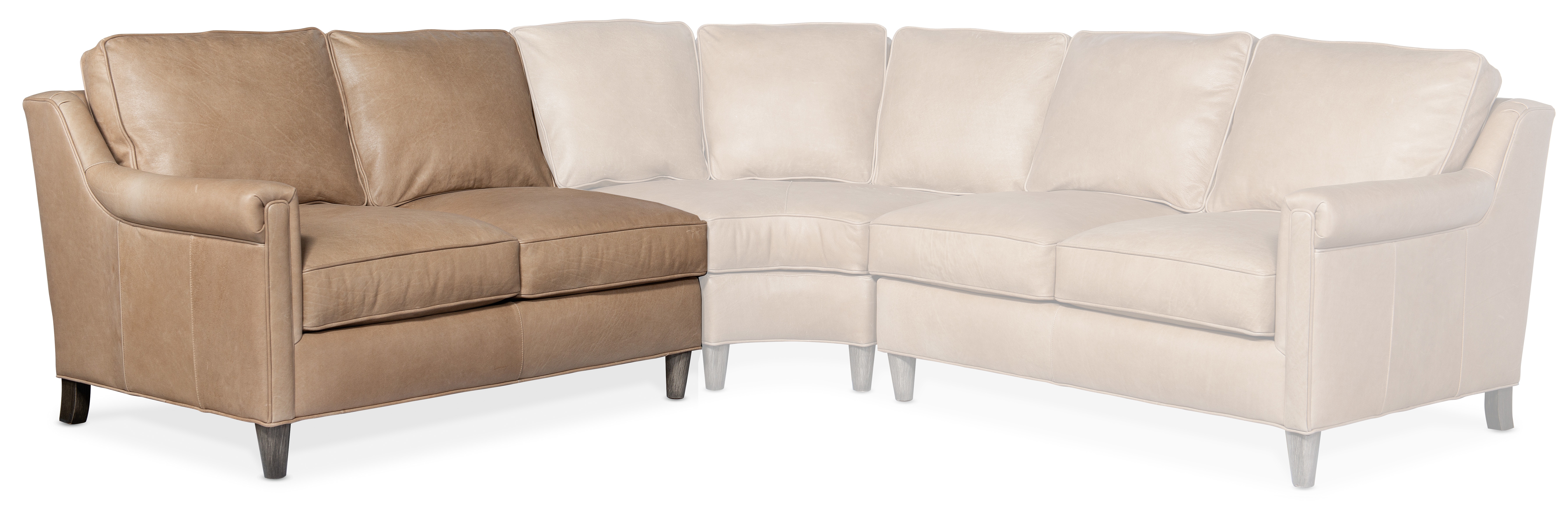 Bradington Young Madison LAF Stationary Loveseat 8-Way Tie 870-57