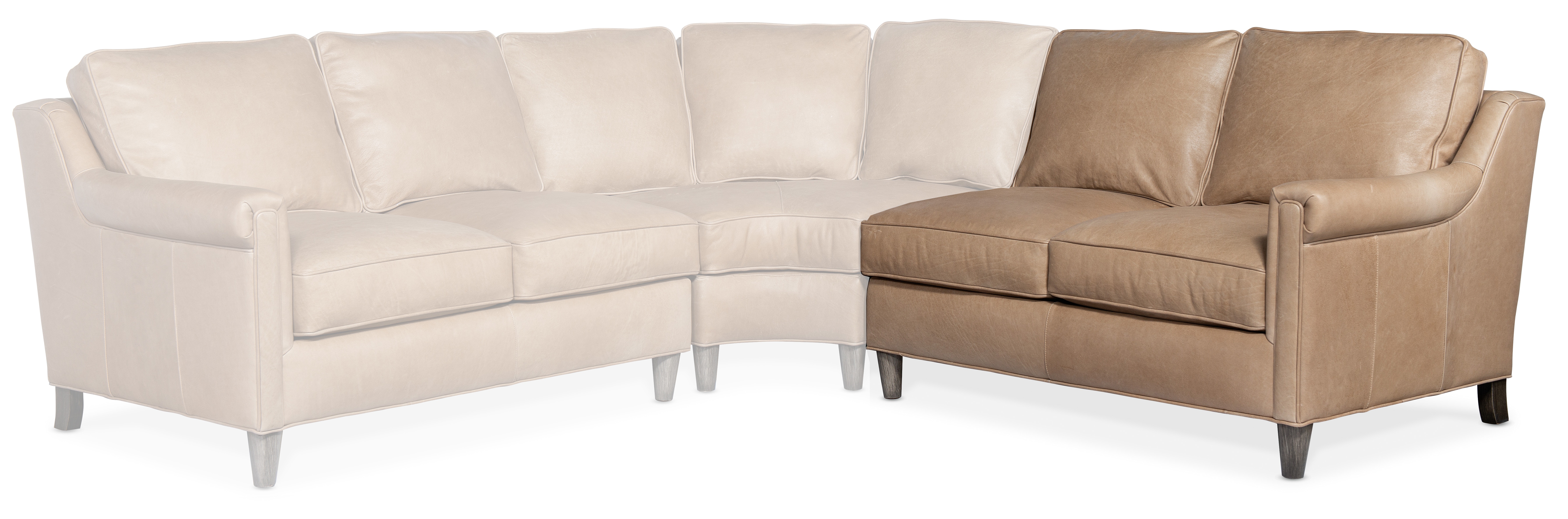 Bradington Young Madison RAF Stationary Loveseat 8-Way Tie 870-58