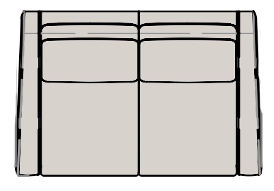 Bradington Young Living Room Discovery Loveseat L & R Full Recline W