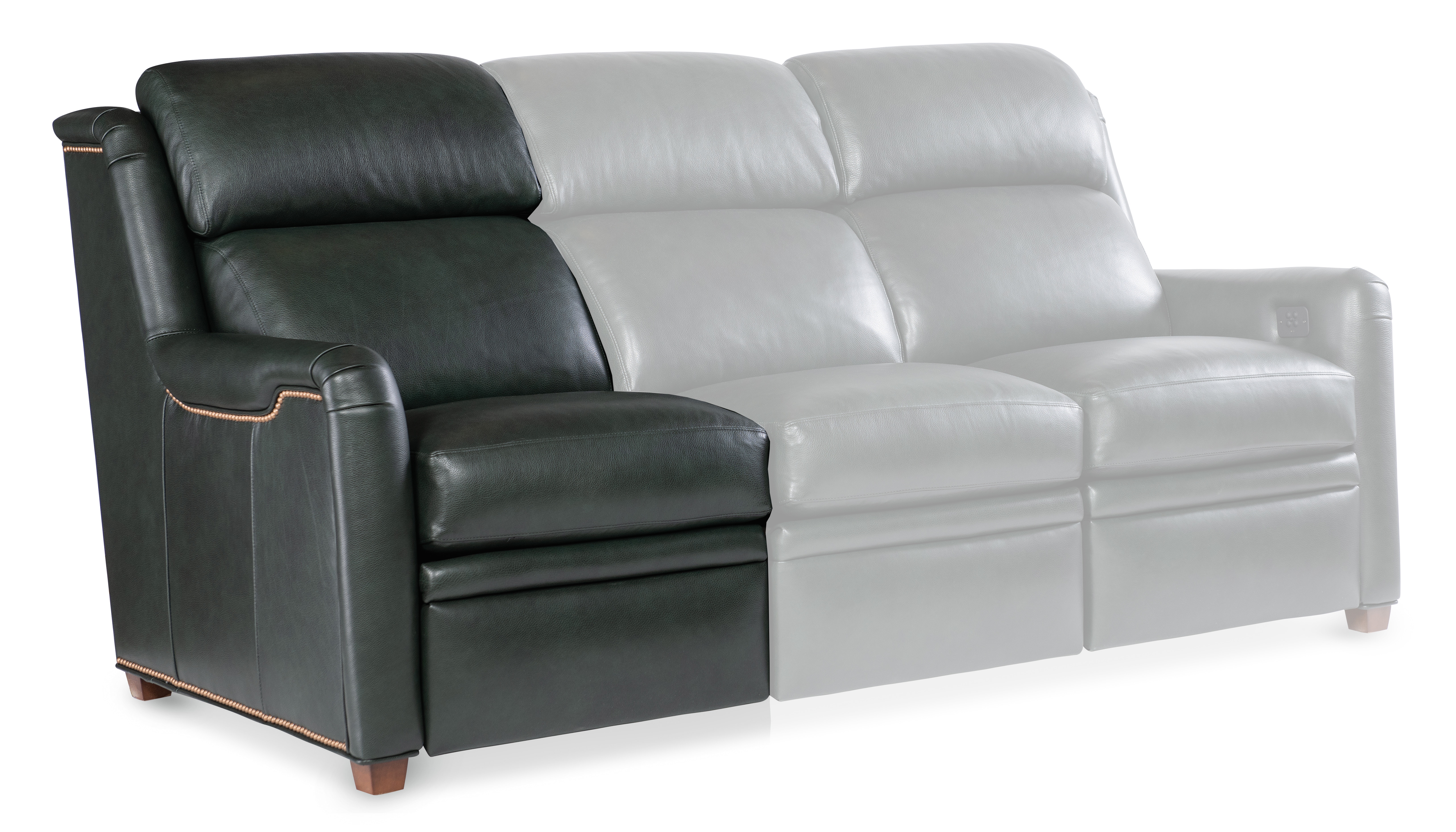 Bradington-Young Kylan Left Arm Facing Reclining Chair with Power Headrest 910-17