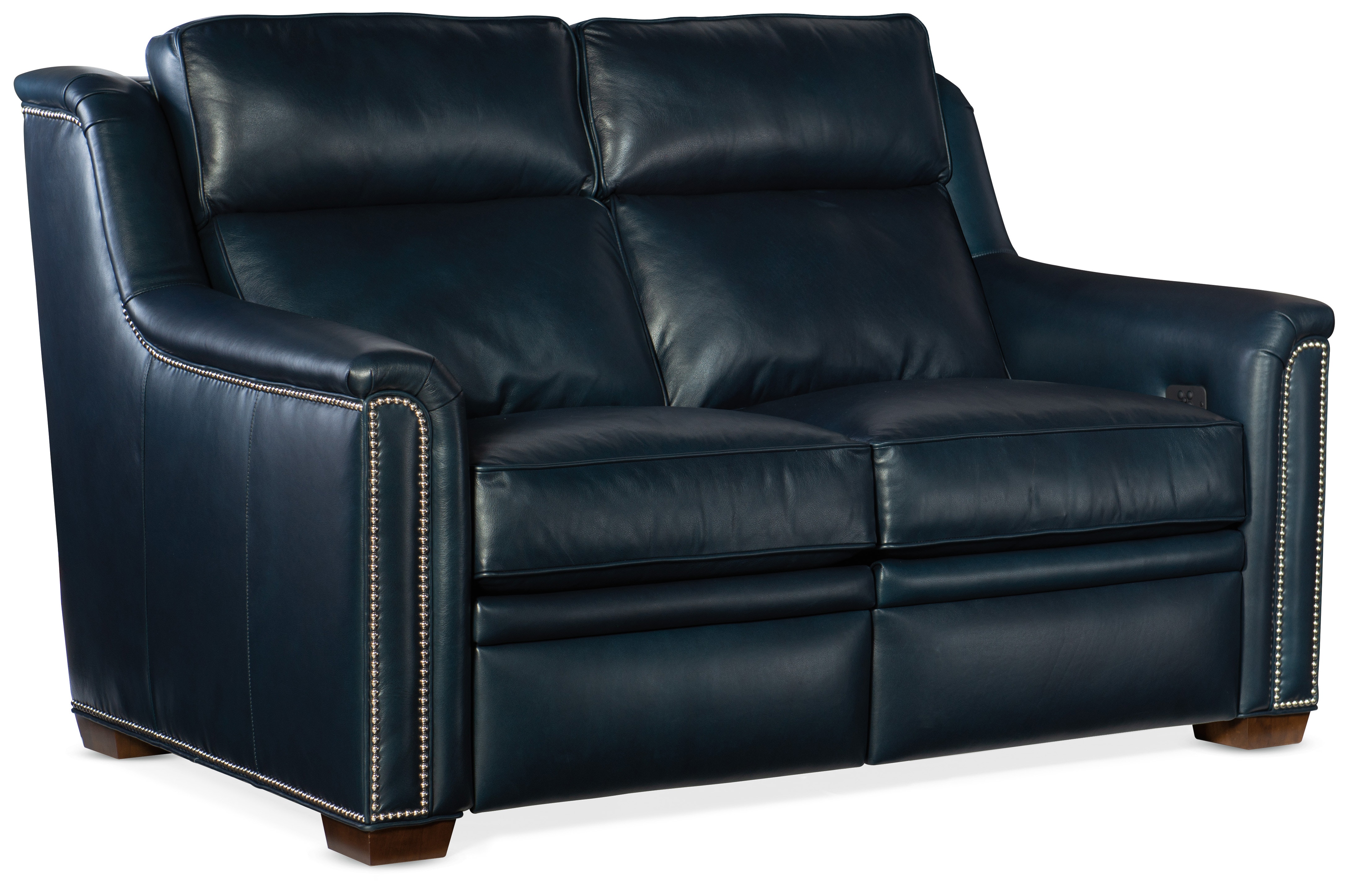 Bradington Young Raiden Reclining Loveseat with Power Headrest - Two Piece Back 204-70-2