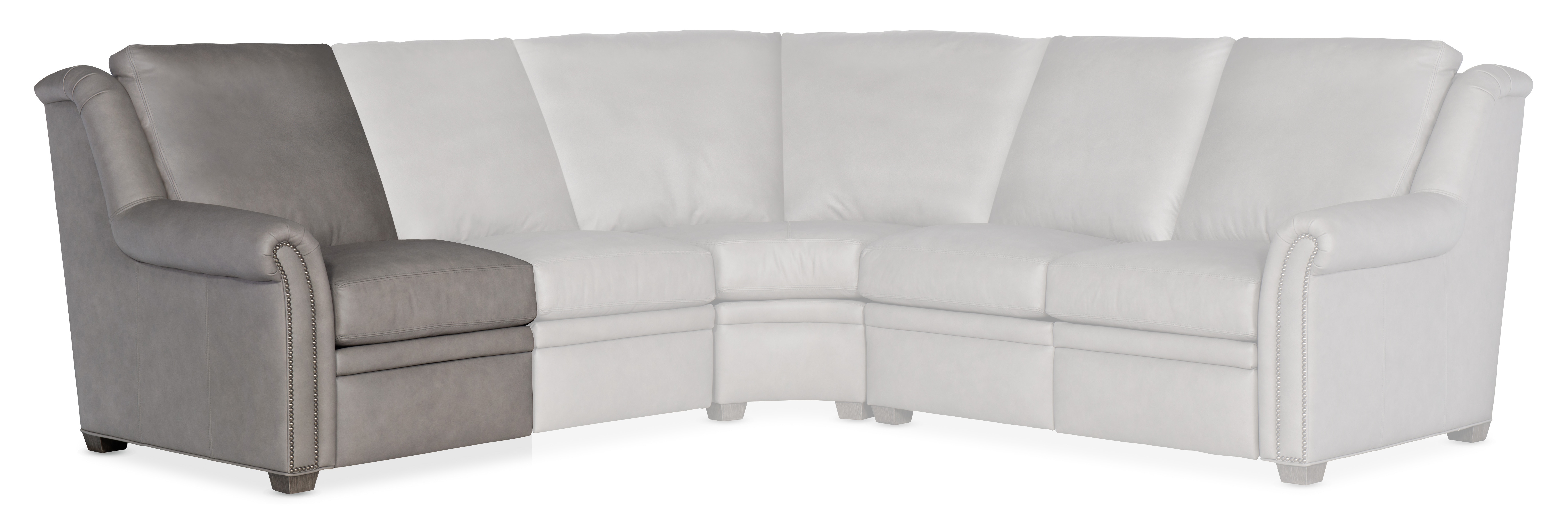 Bradington Young Robinson Left Arm Facing Reclining Chair with Power Headrest 206-17