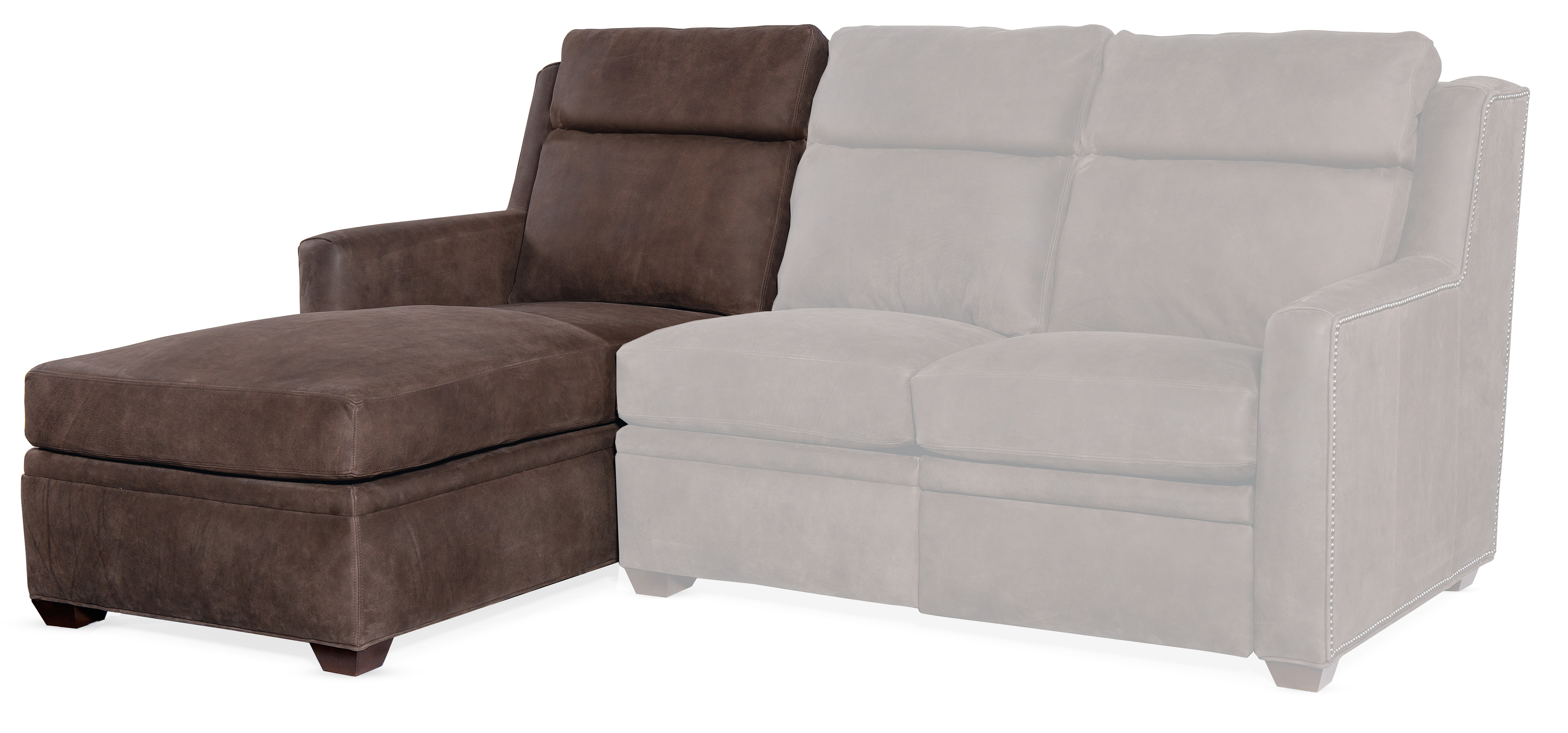 Bradington Young Revelin Left Arm Facing Chaise - Two Piece Back 203-41-2