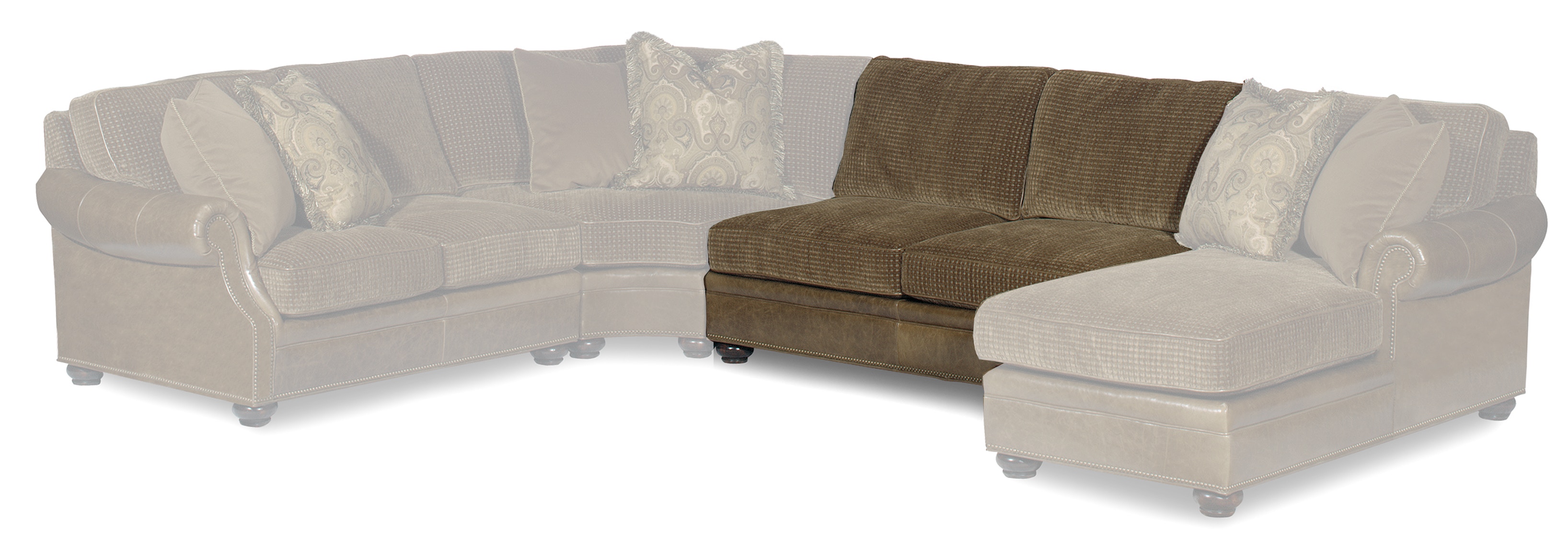 Bradington-Young Warner Armless Loveseat 220-78