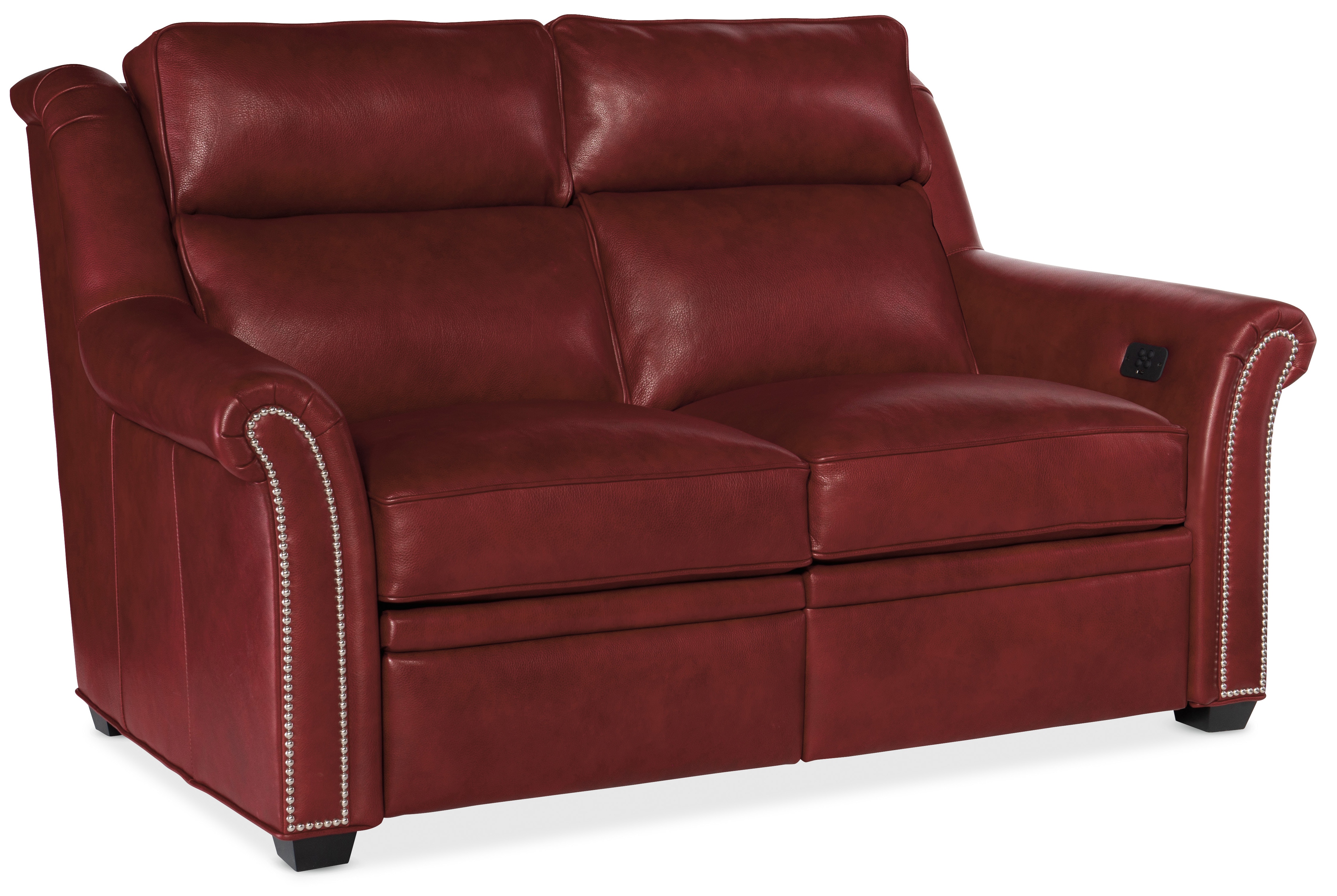 Bradington Young Robinson Reclining Loveseat with Power Headrest - Two Piece Back 206-70-2
