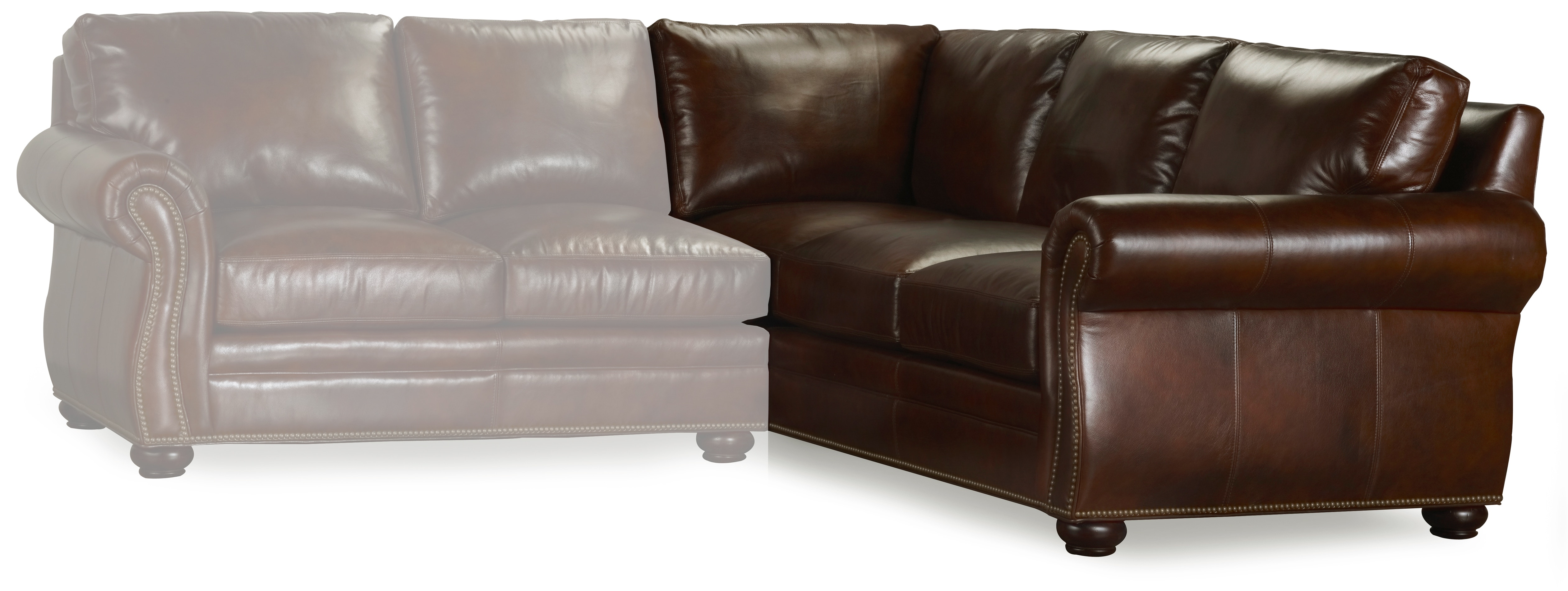 Bradington-Young Sterling Right Arm Facing Corner Return Sofa 221-94