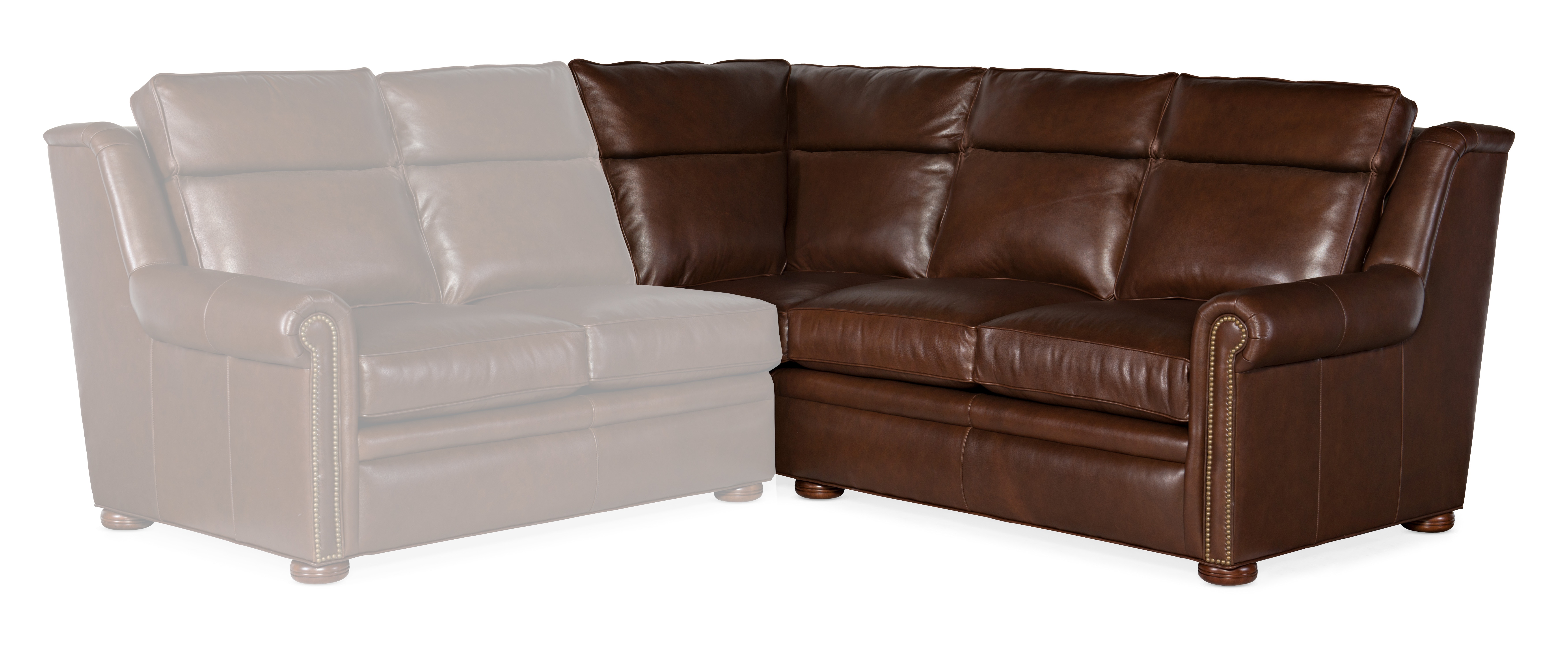 Bradington Young Reece Right Arm Facing Corner Return Sofa - Two Piece Back 202-94-2