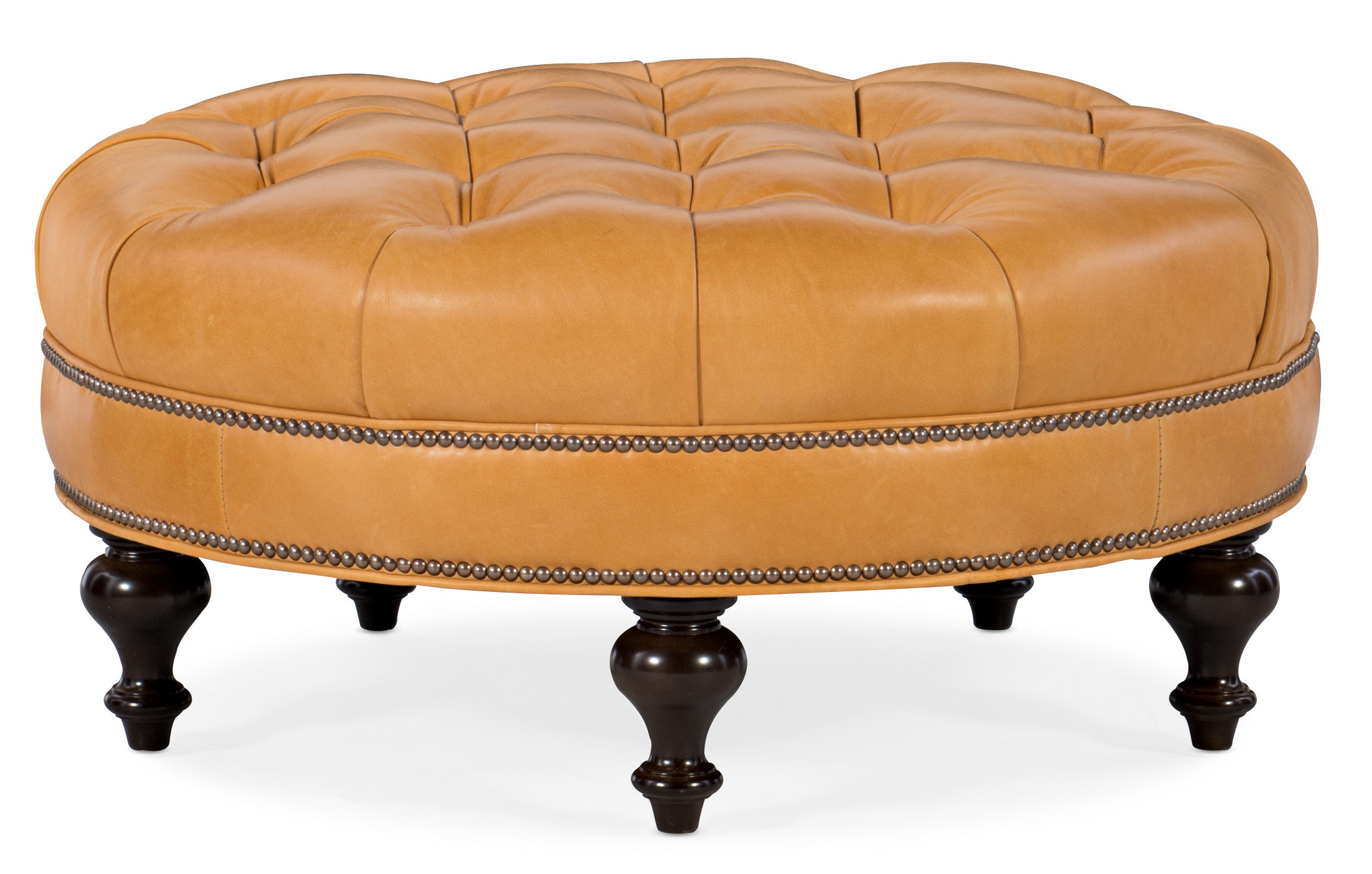 Bradington-Young Well-Rounded Tufted Round Ottoman 805-RD