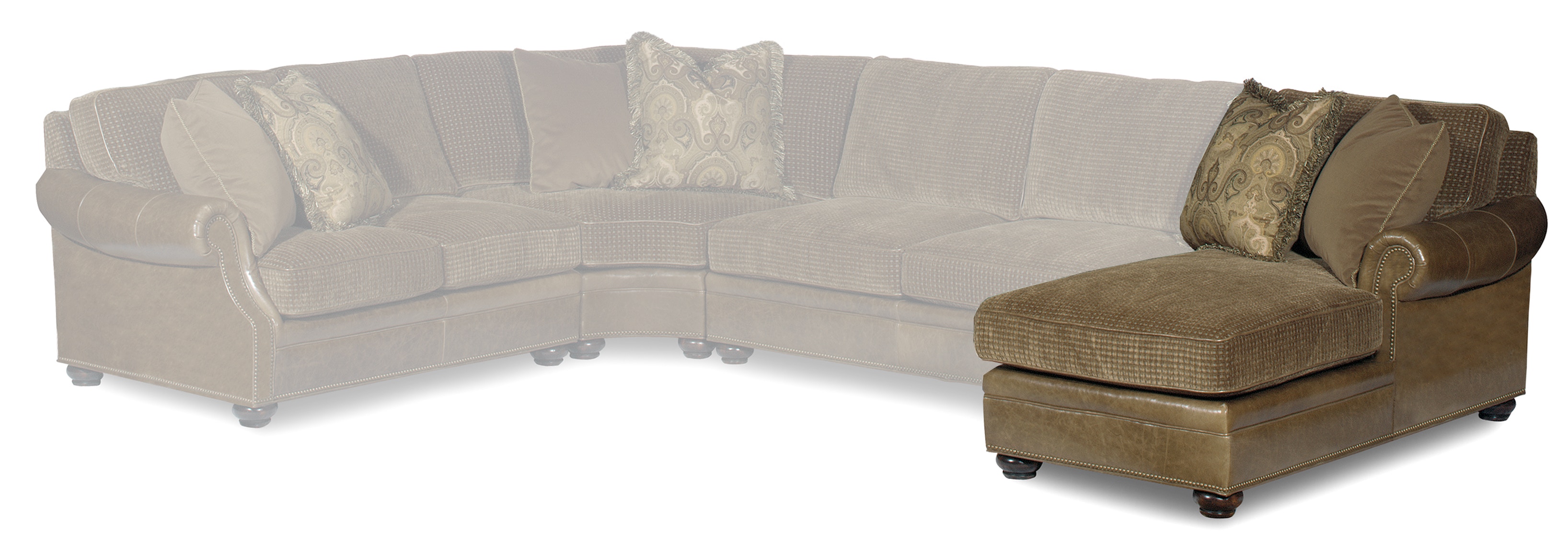 Bradington-Young Warner Right Arm Facing Chaise Lounge 220-42