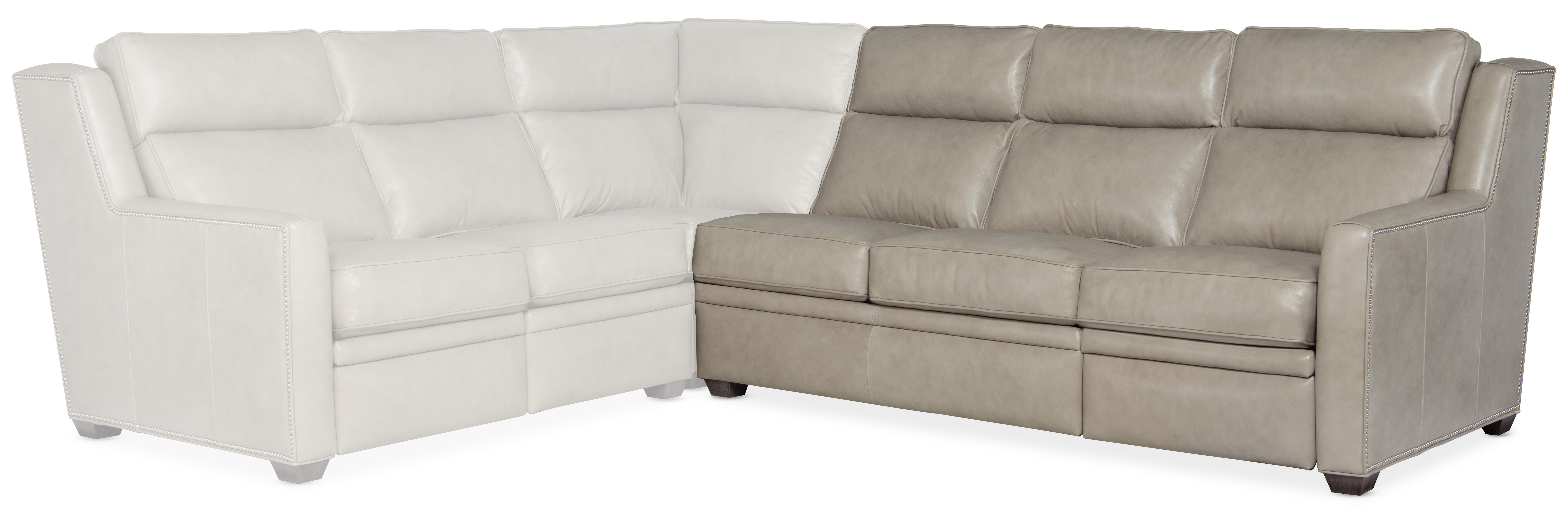 Bradington Young Revelin Right Arm Facing Reclining Sofa with Power Headrest - Two Piece Back 203-62-2