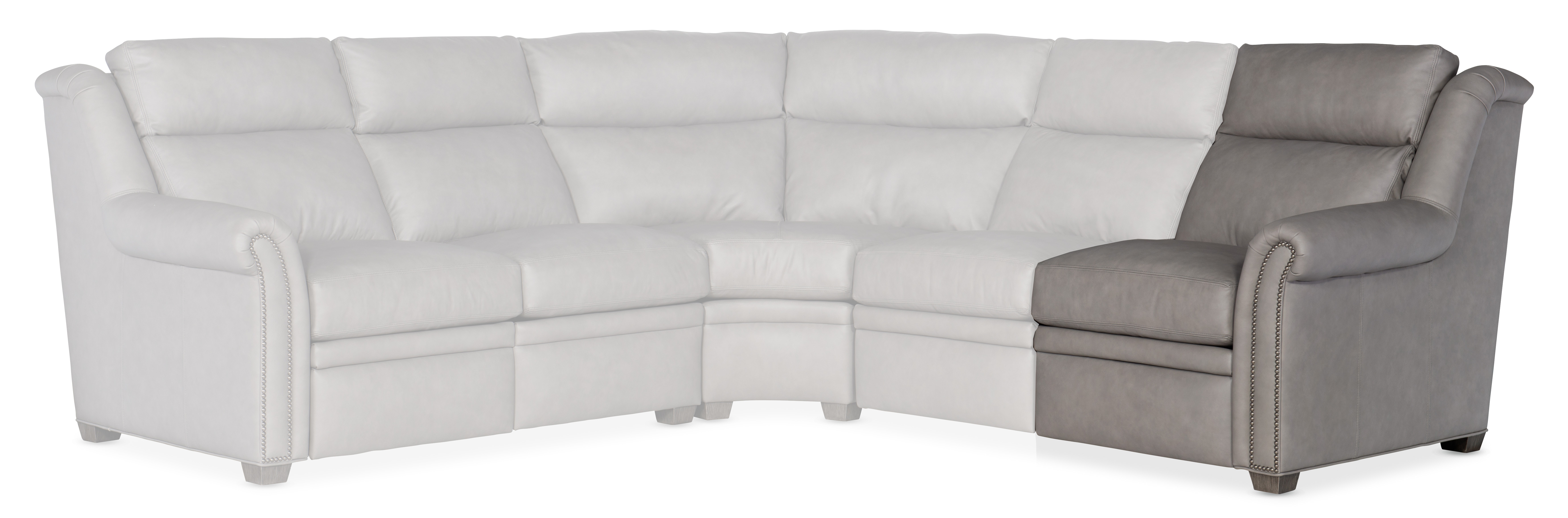 Bradington Young Robinson Right Arm Facing Reclining Chair with Power Headrest - Two Piece Back 206-18-2