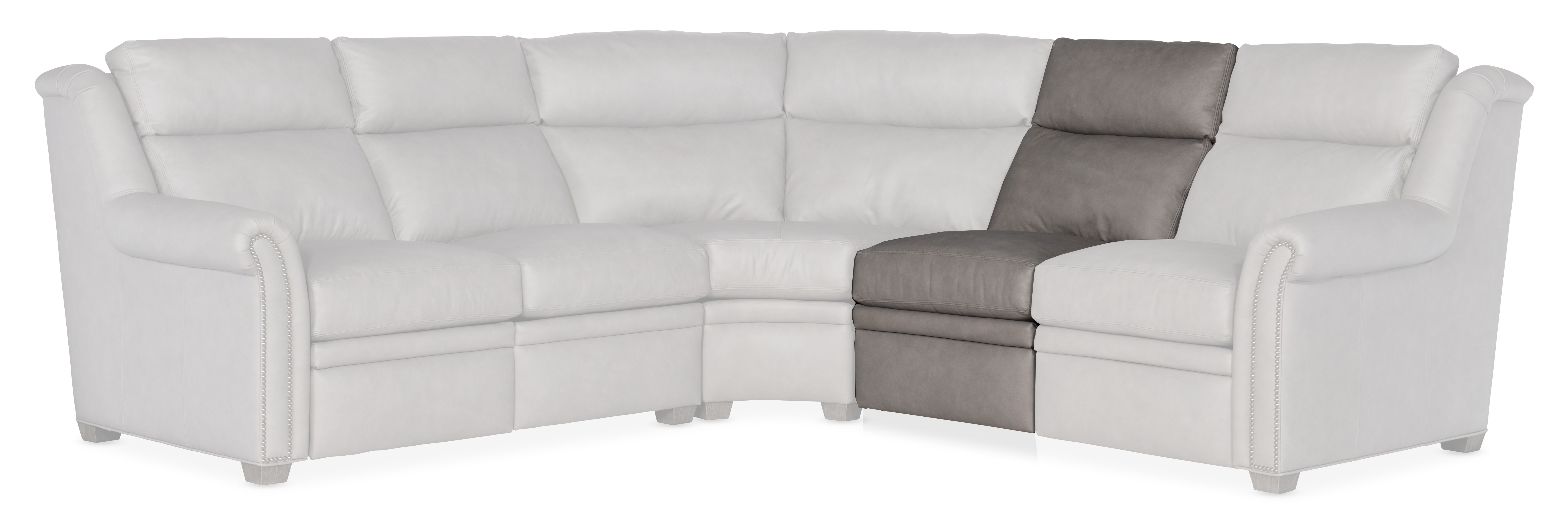 Bradington Young Robinson Armless Reclining Chair with Power Headrest 206-33-2