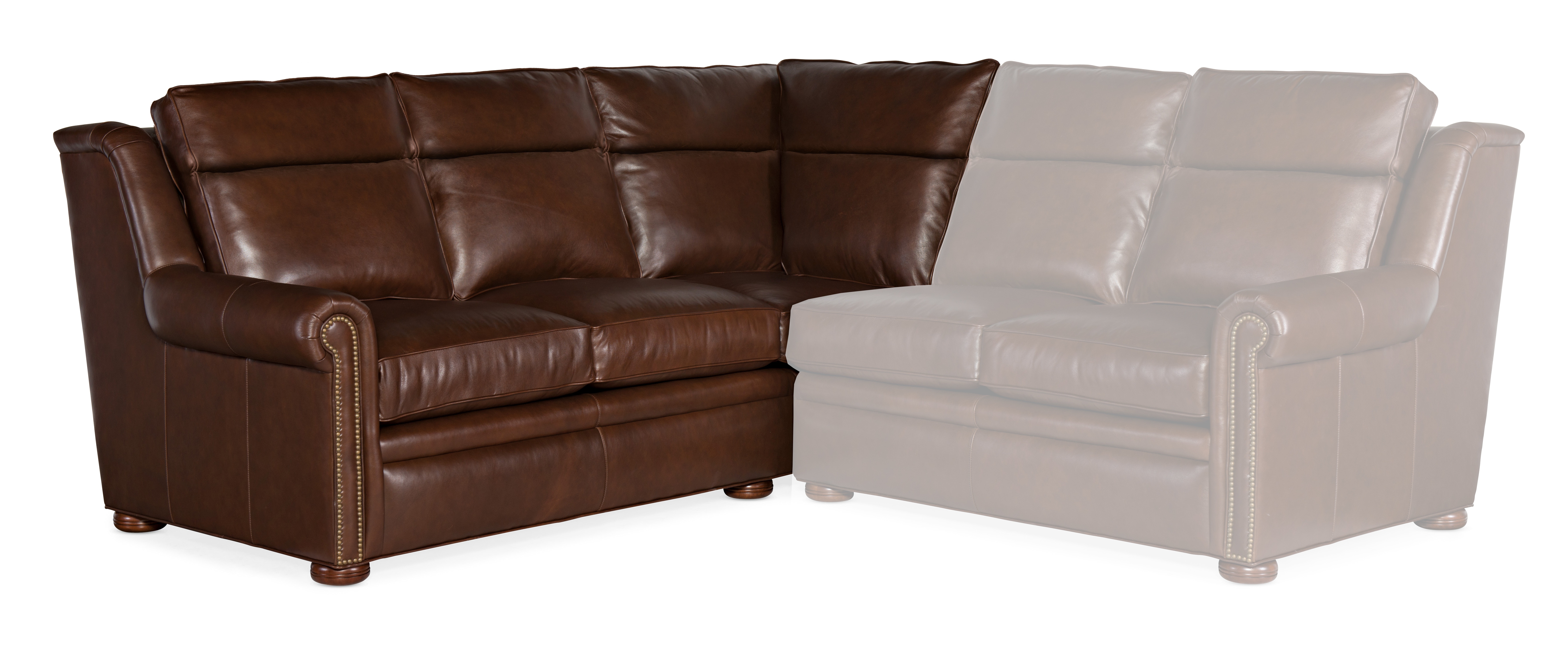 Bradington Young Reece Left Arm Facing Corner Return Sofa - Two Piece Back 202-93-2