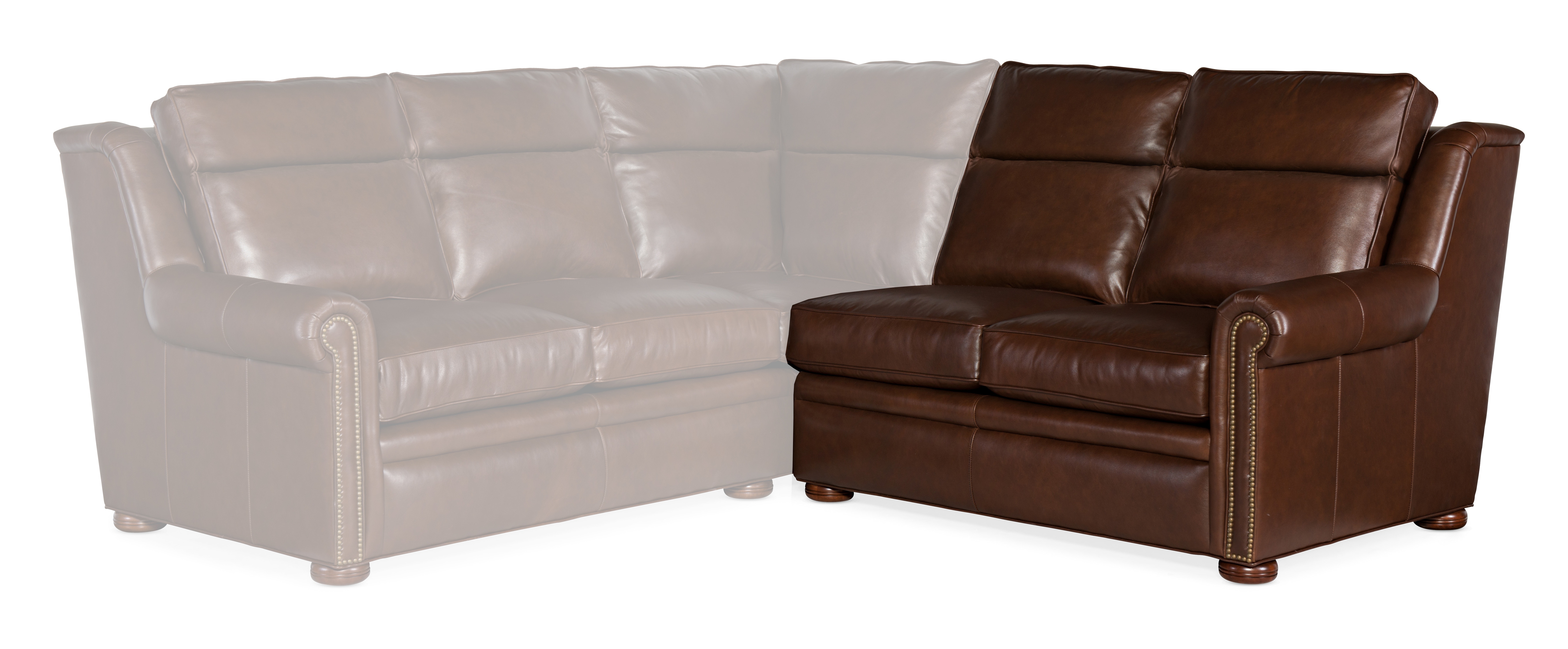 Bradington Young Reece Right Arm Facing Loveseat - Two Piece Back 202-58-2