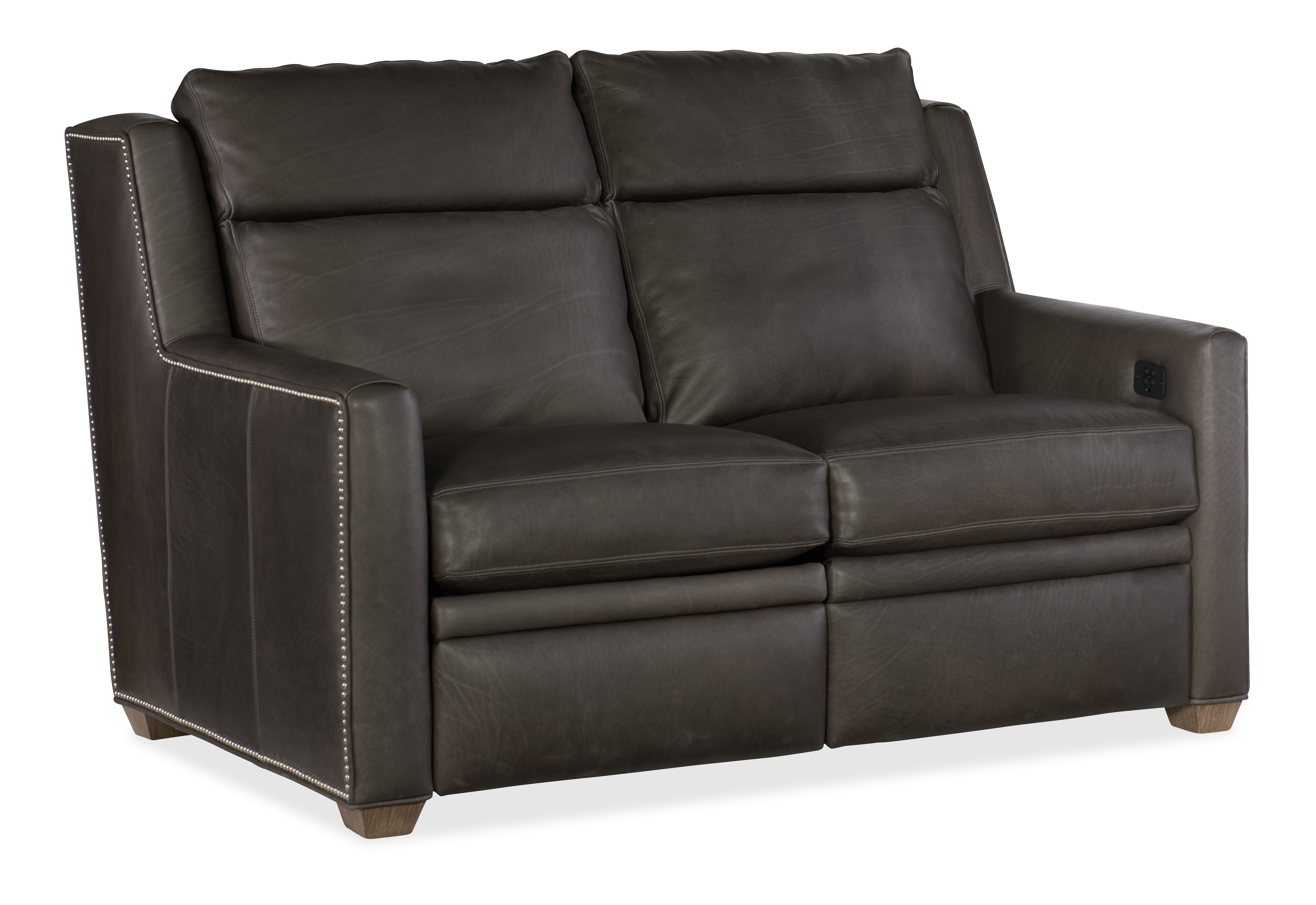 Bradington Young Revelin Reclining Loveseat with Power Headrest - Two Piece Back 203-70-2